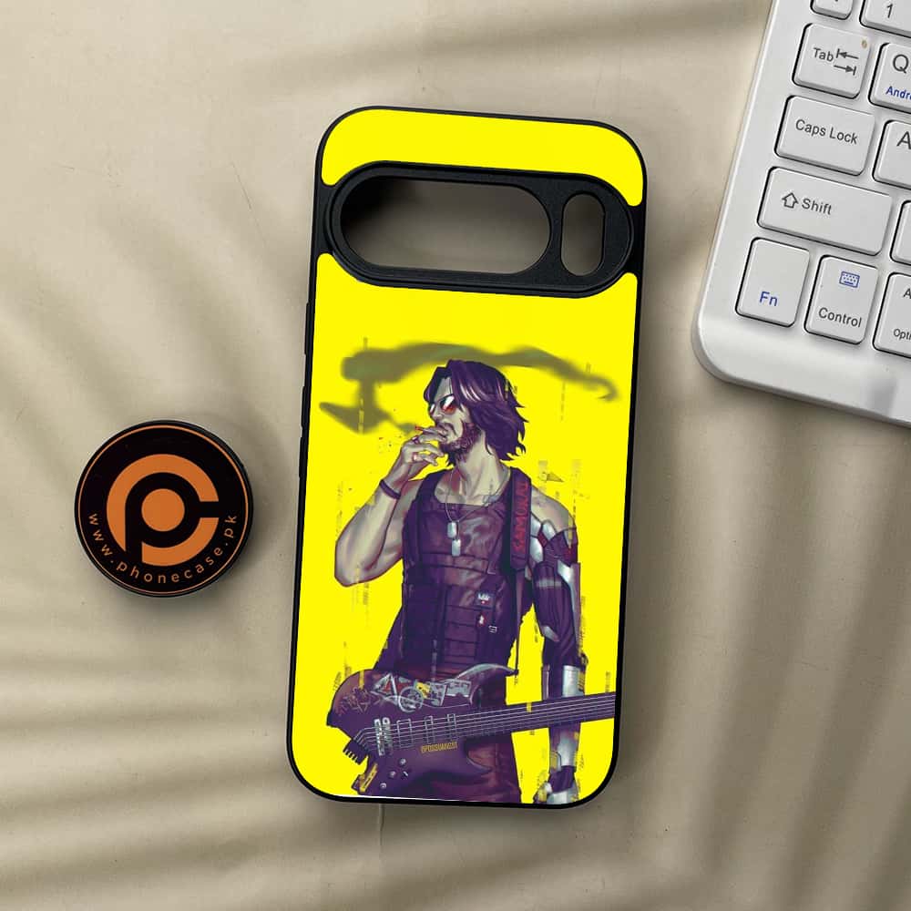 Google Pixel 10 Pro  - Cybernetic Warrior Series - Premium Metal Printed soft Bumper Shock Proof Case