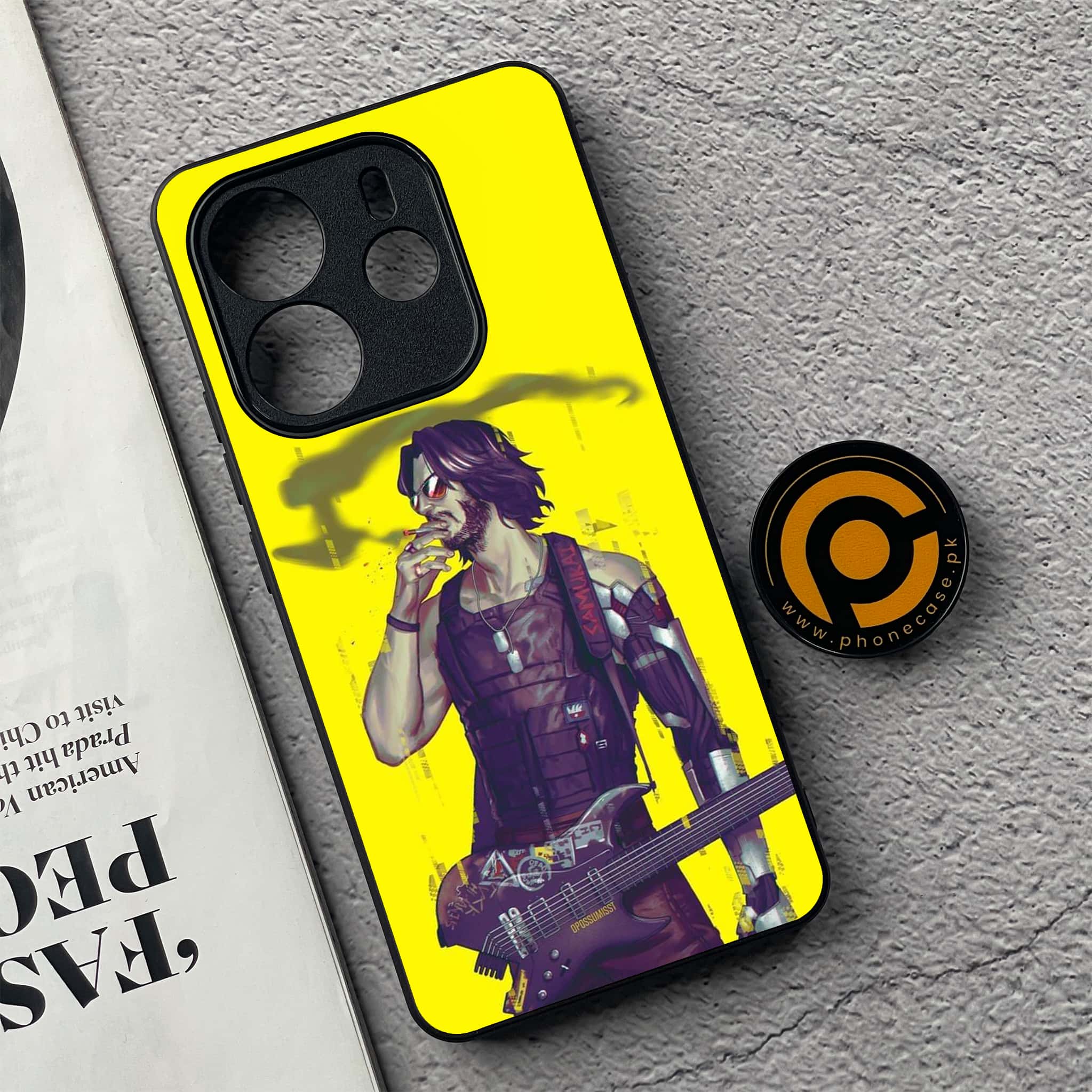 Xiaomi Redmi Note 14 - Cybernetic Warrior Series - Premium Printed Glass soft Bumper shock Proof Case