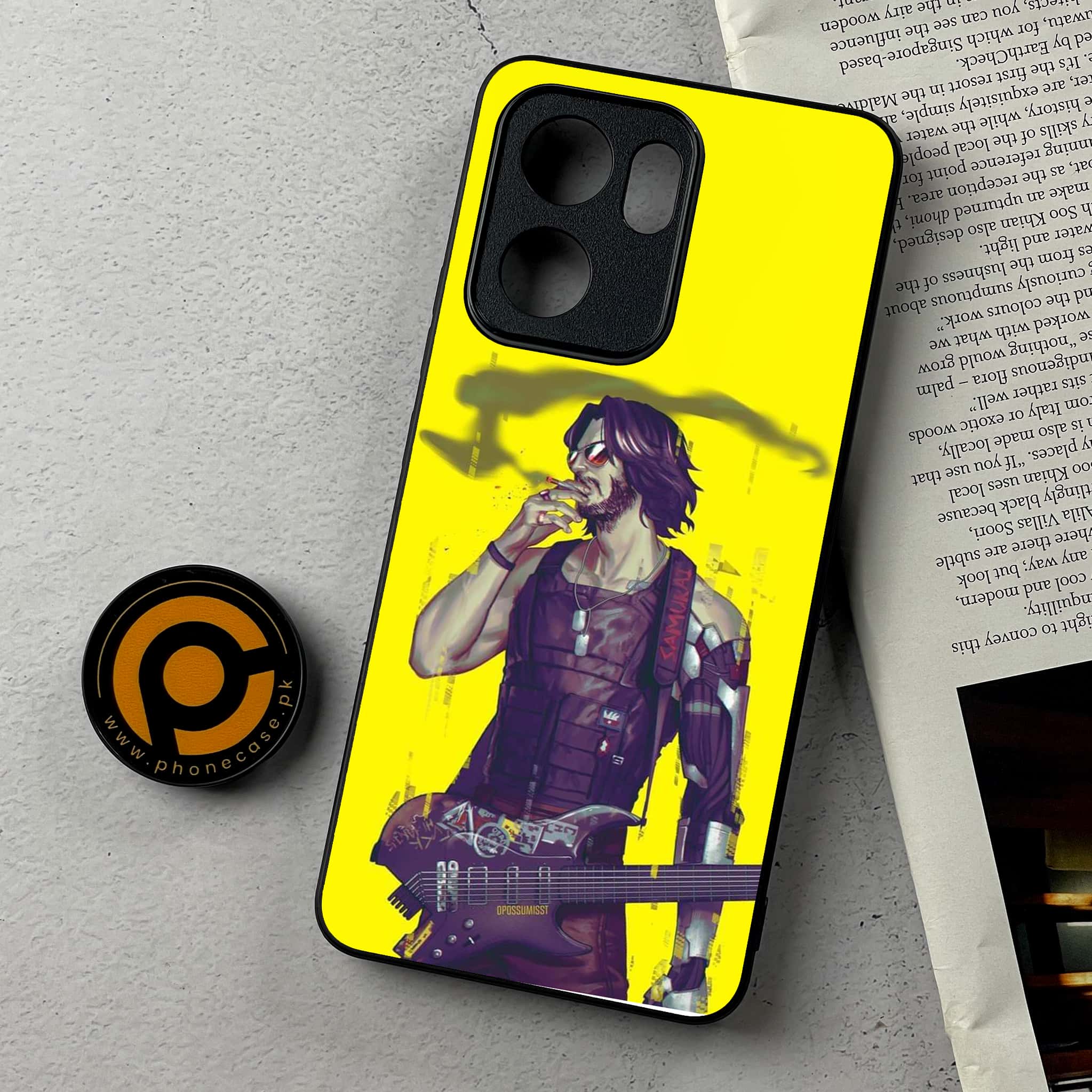 Oppo Reno 13F - Cybernetic Warrior Series - Premium Metal Printed Soft Bumper Shockproof Case