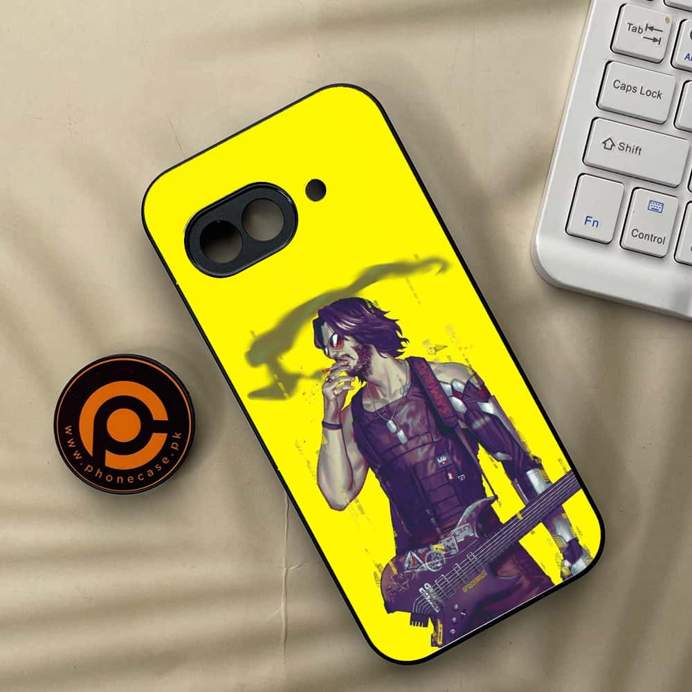 Google Pixel 9a - Cybernetic Warrior Series - Premium Metal Printed soft Bumper Shock Proof Case
