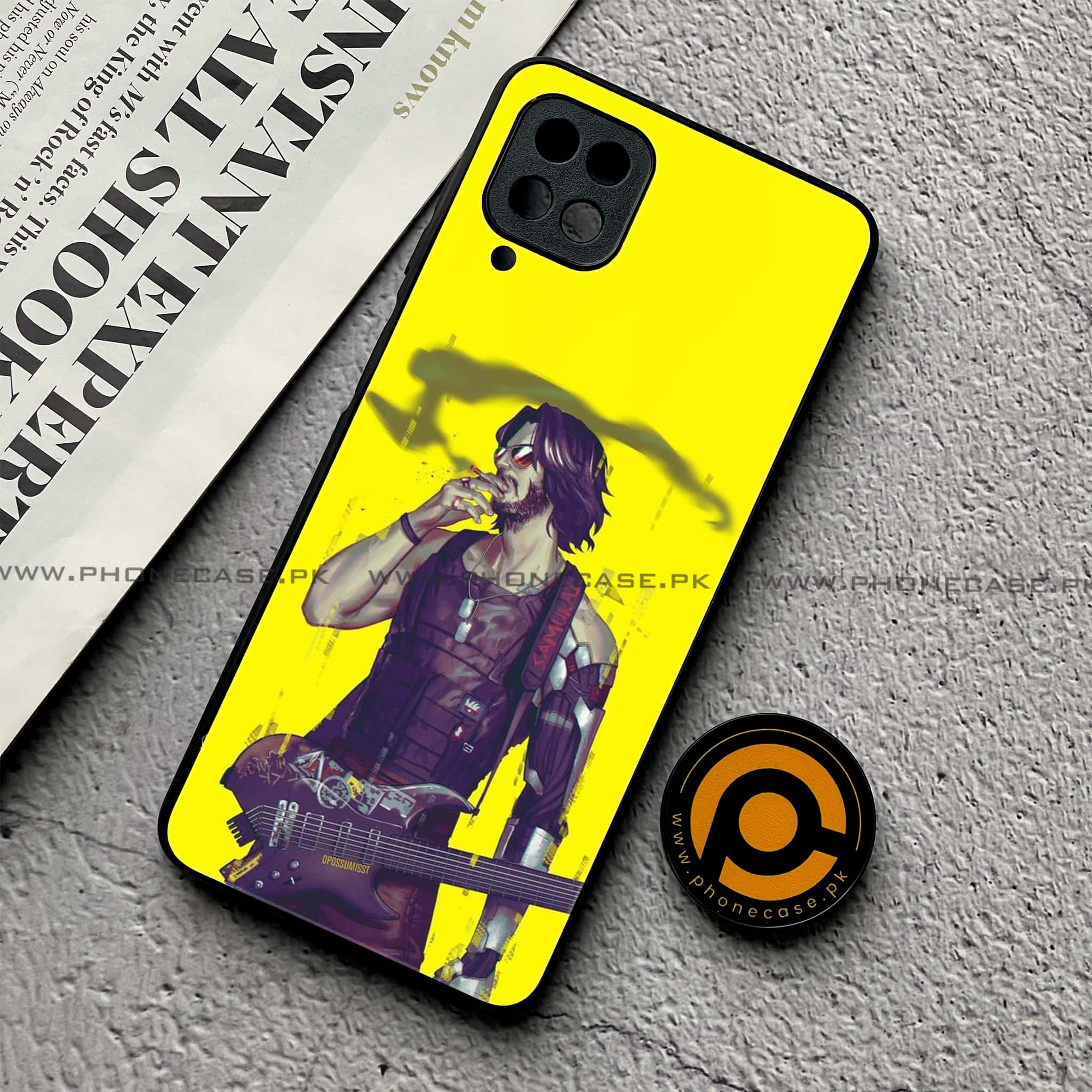 Samsung Galaxy A12 / A12 Nacho - Cybernetic Warrior Series - Premium Printed Glass soft Bumper shock Proof Case