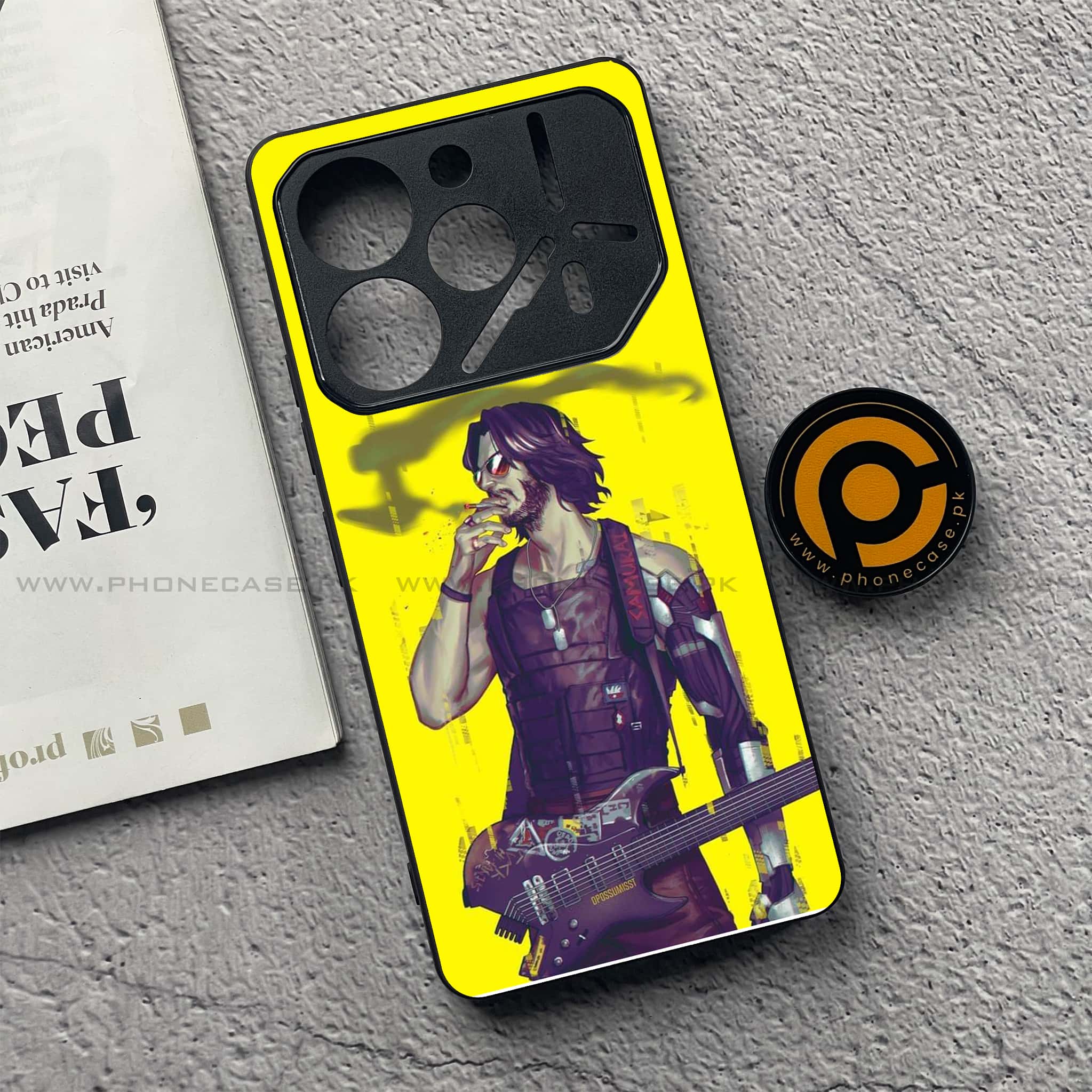 Tecno Pova 6 Pro - Cybernetic Warrior Series - Premium Printed Glass soft Bumper shock Proof Case