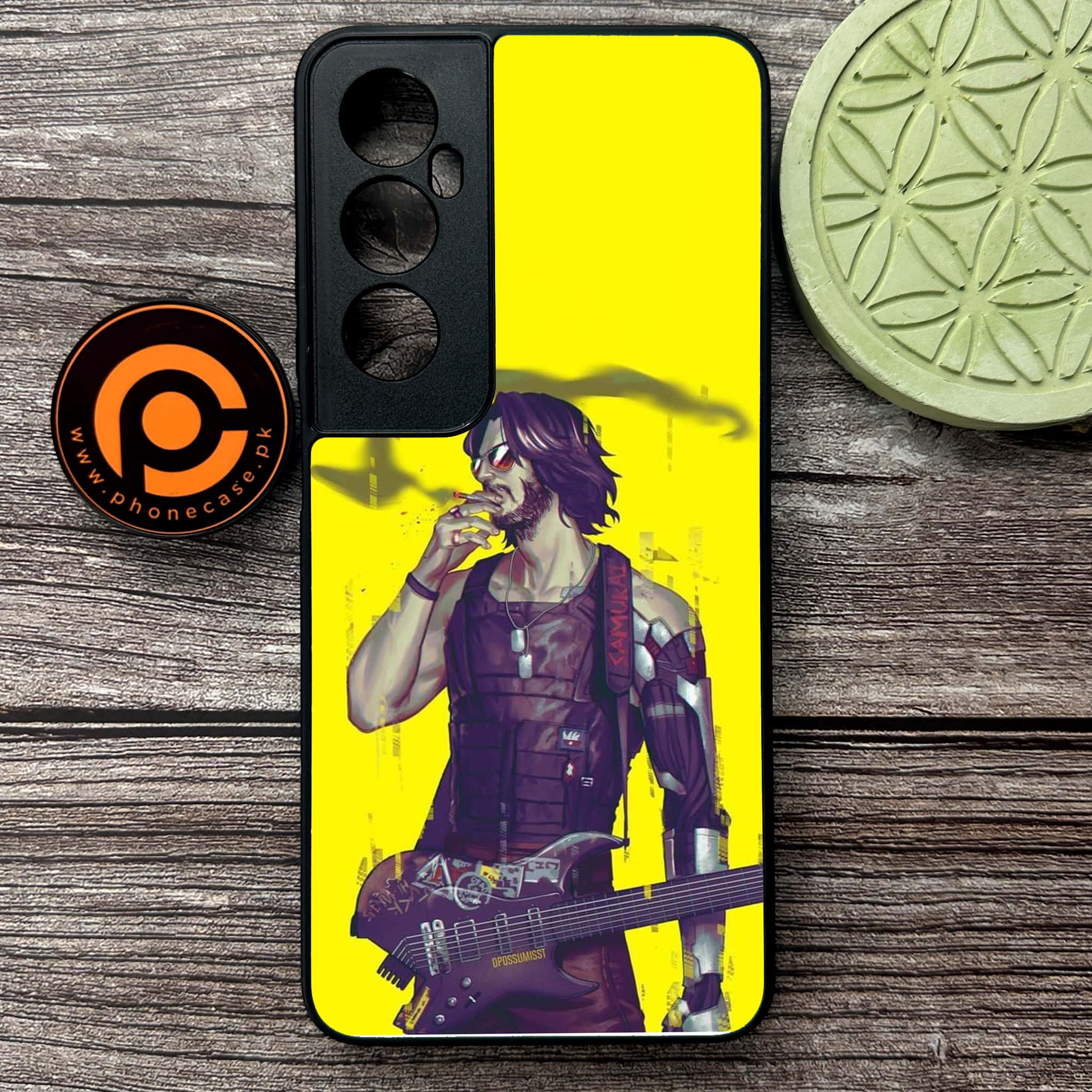 Realme C65  - Cybernetic Warrior Series - Premium Metal Printed soft Bumper shock Proof Case