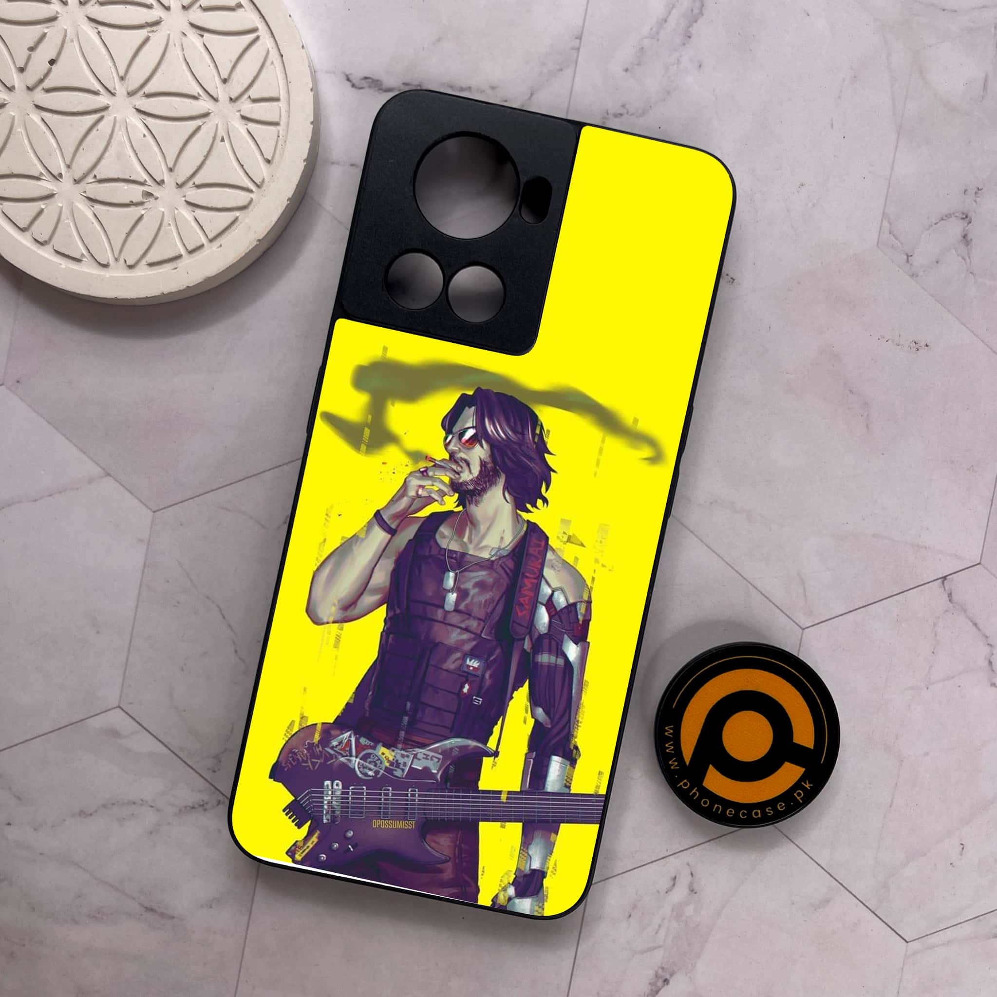 OnePlus 10R -   Cybernetic Warrior Series - Premium Metal Printed soft Bumper shock Proof Case