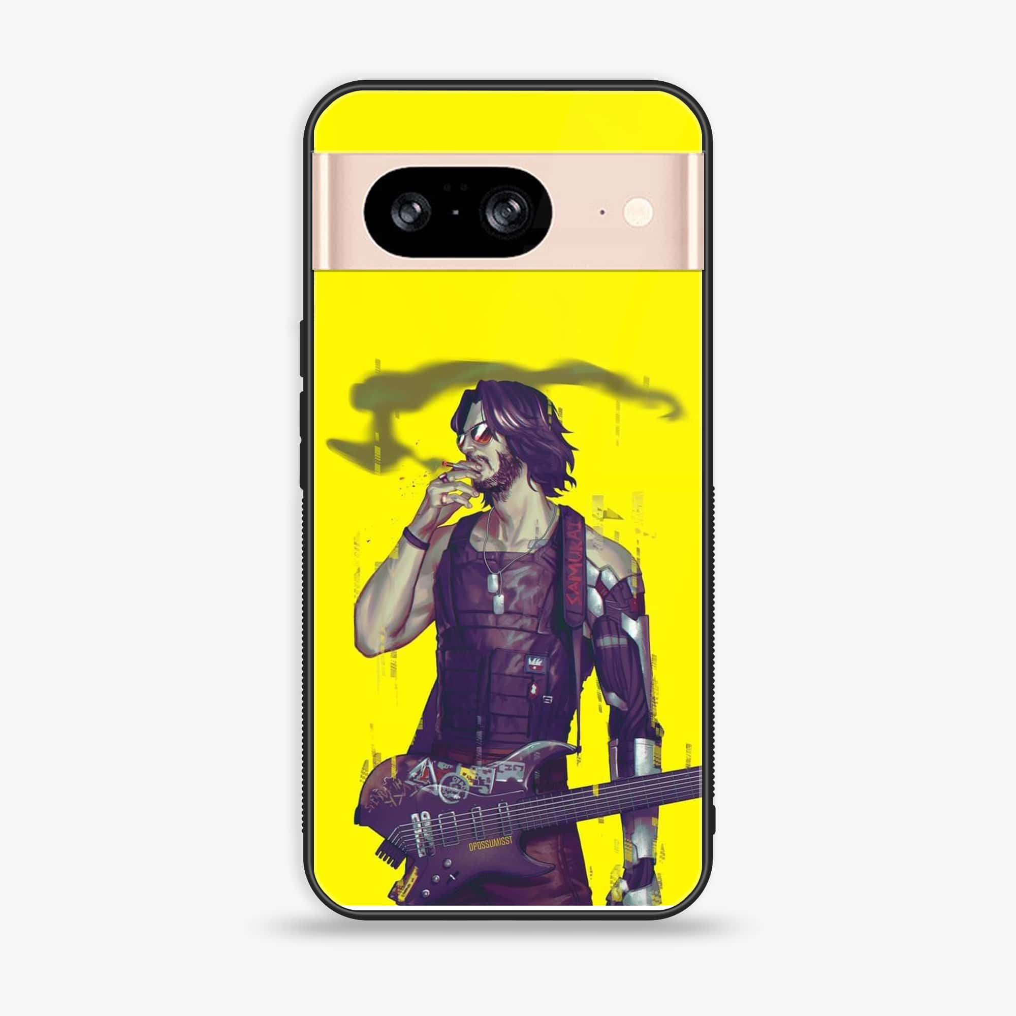 Google Pixel 8 - Cybernetic Warrior Series - Premium Printed Glass soft Bumper shock Proof Case