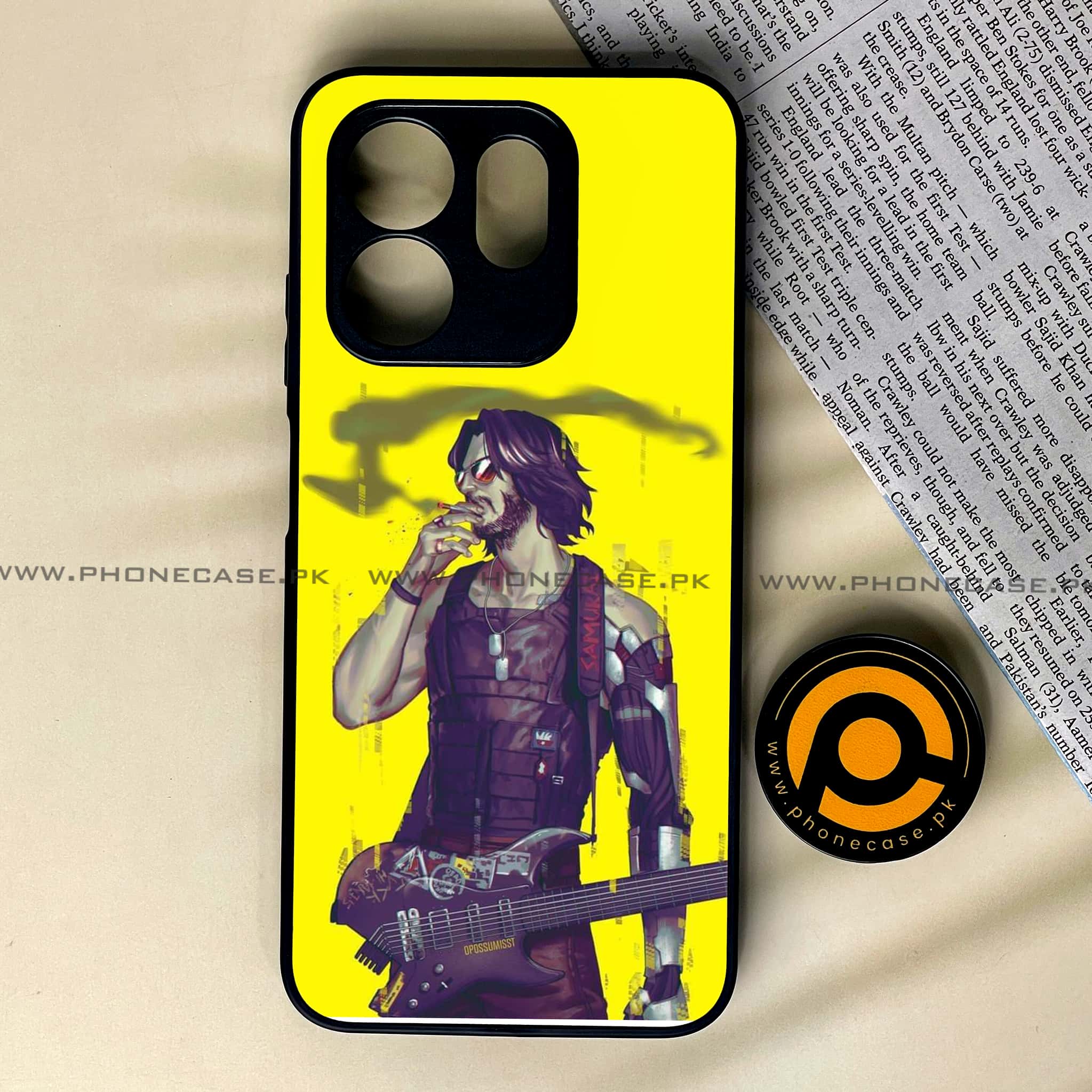 Infinix Smart 9 HD - Cybernetic Warrior Series - Premium Metal Printed soft Bumper shock Proof Case