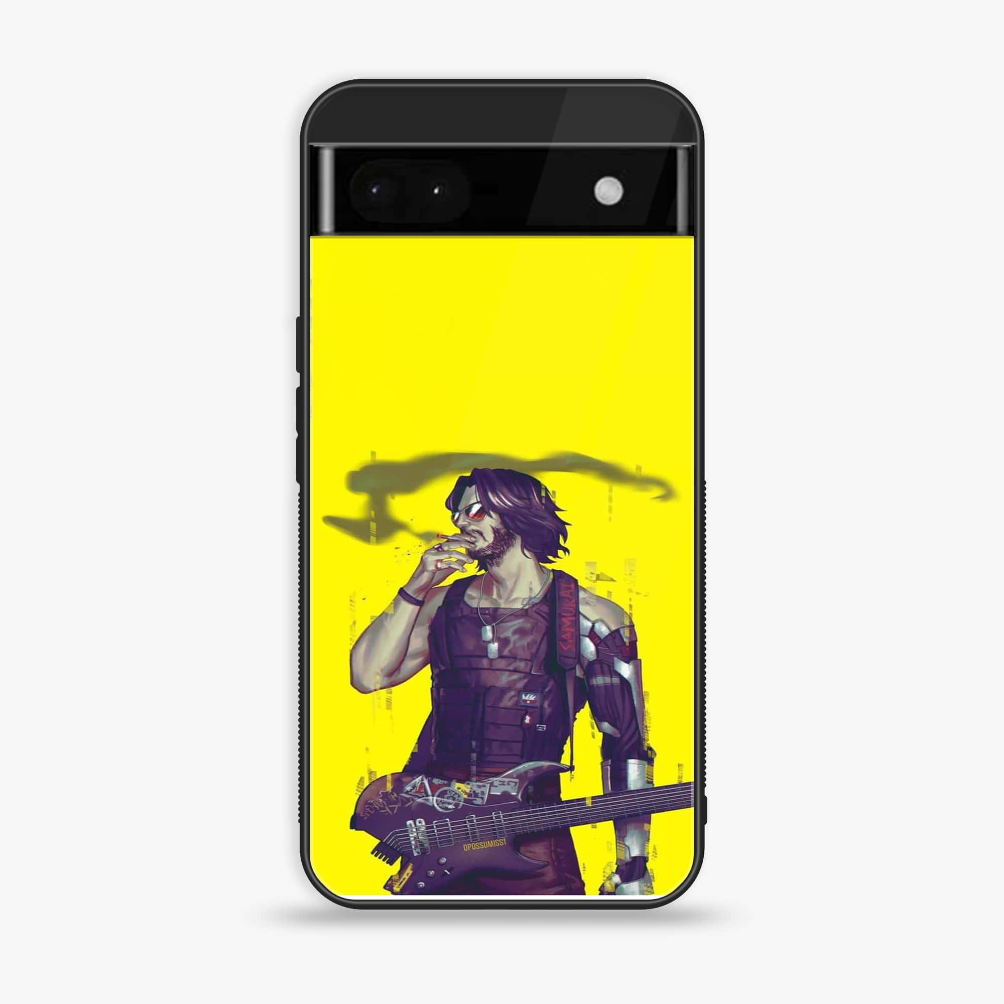 Google Pixel 6A - Cybernetic Warrior Series - Premium Metal Printed soft Bumper Shock Proof Case