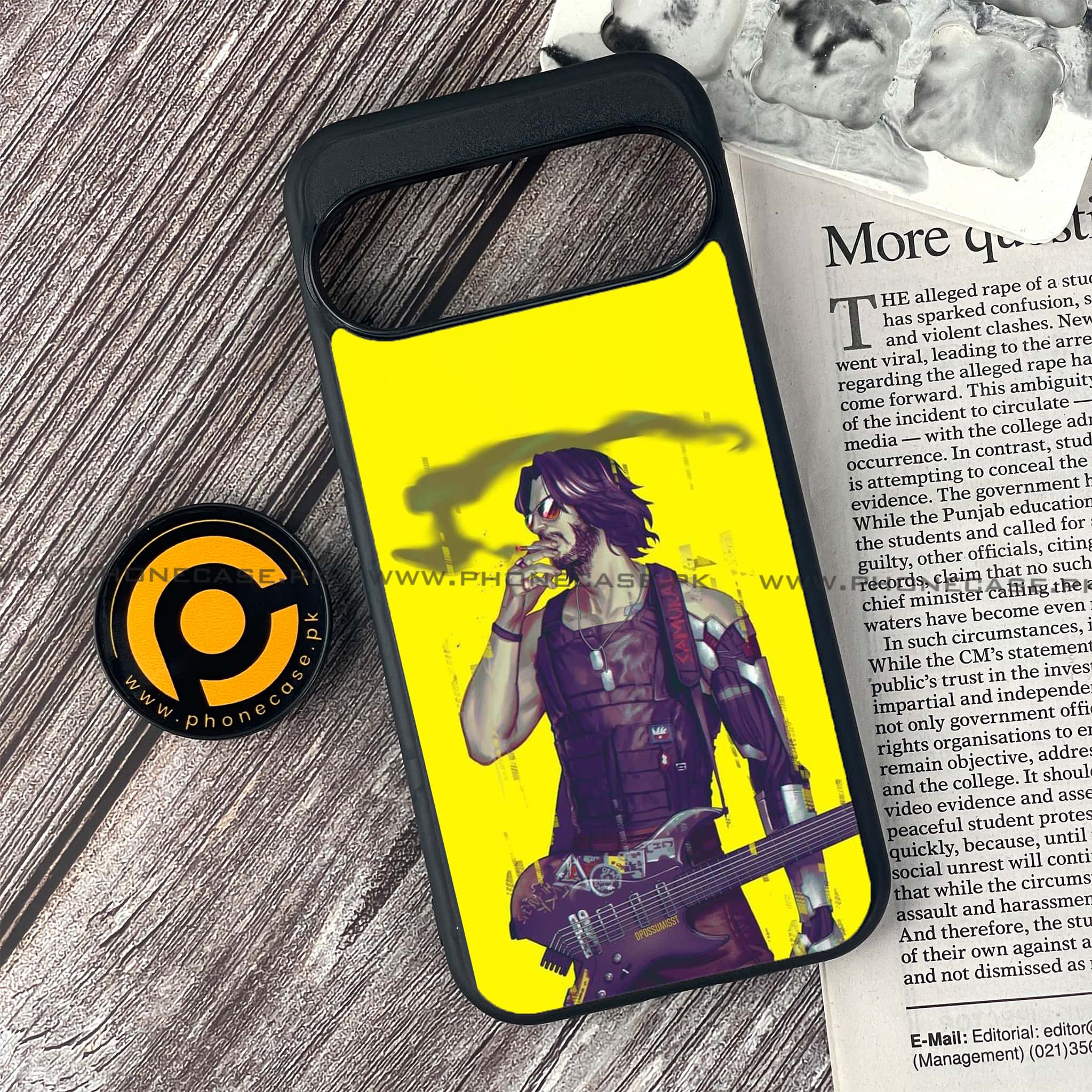 Google Pixel 9 Pro - Cybernetic Warrior Series - Premium Metal Printed soft Bumper Shock Proof Case