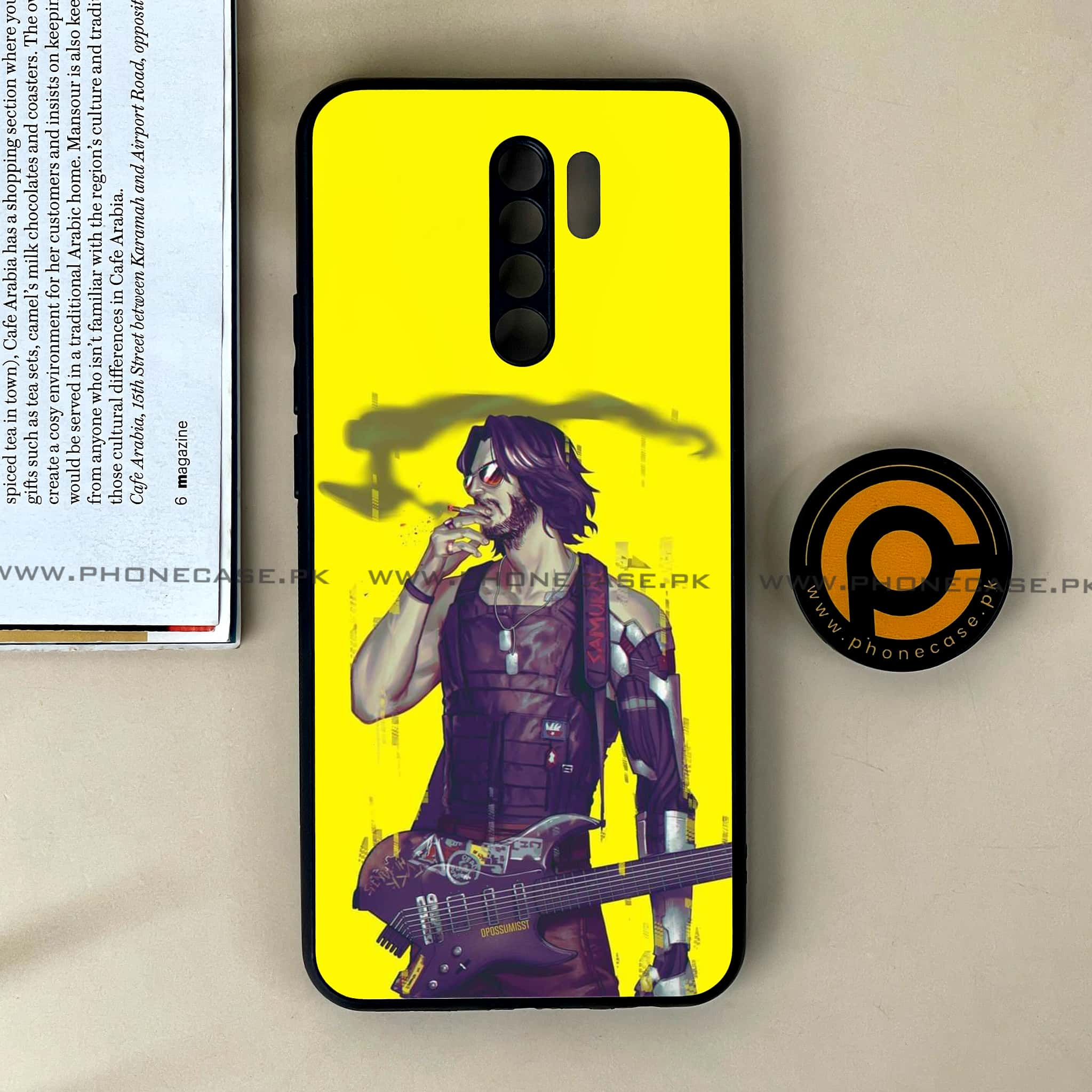 Xiaomi Redmi 9 - Cybernetic Warrior Series - Premium Printed Glass soft Bumper shock Proof Case