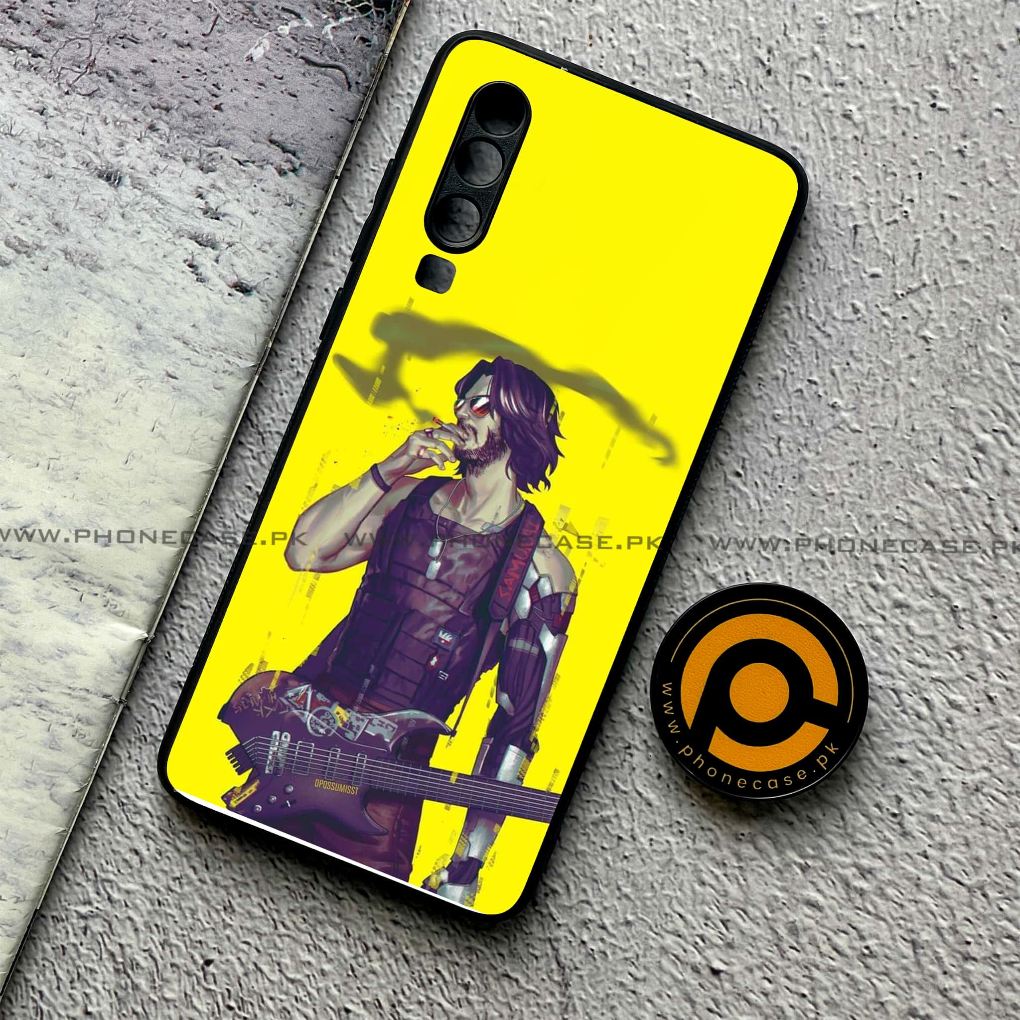 Huawei P30 - Cybernetic Warrior Series - Premium Printed Glass soft Bumper shock Proof Case