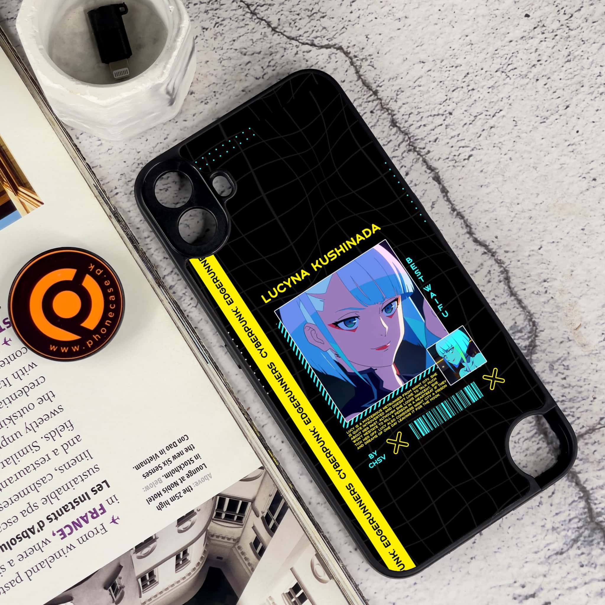 Nothing CMF Phone 1 - Cybernetic Warrior Series - Premium Metal Printed soft Bumper Shock Proof Case