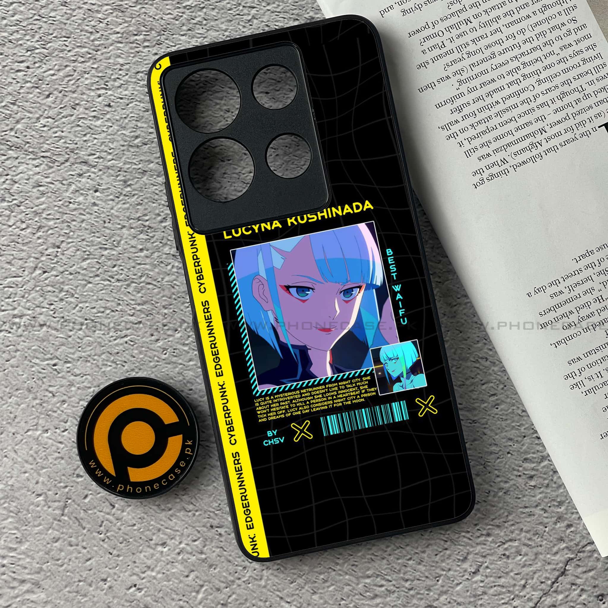 Infinix Note 30 - Cybernetic Warrior Series - Premium Printed Glass soft Bumper shock Proof Case
