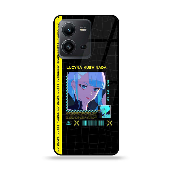 Vivo V25e  - Cybernetic Warrior Series - Premium Printed Glass soft Bumper shock Proof Case