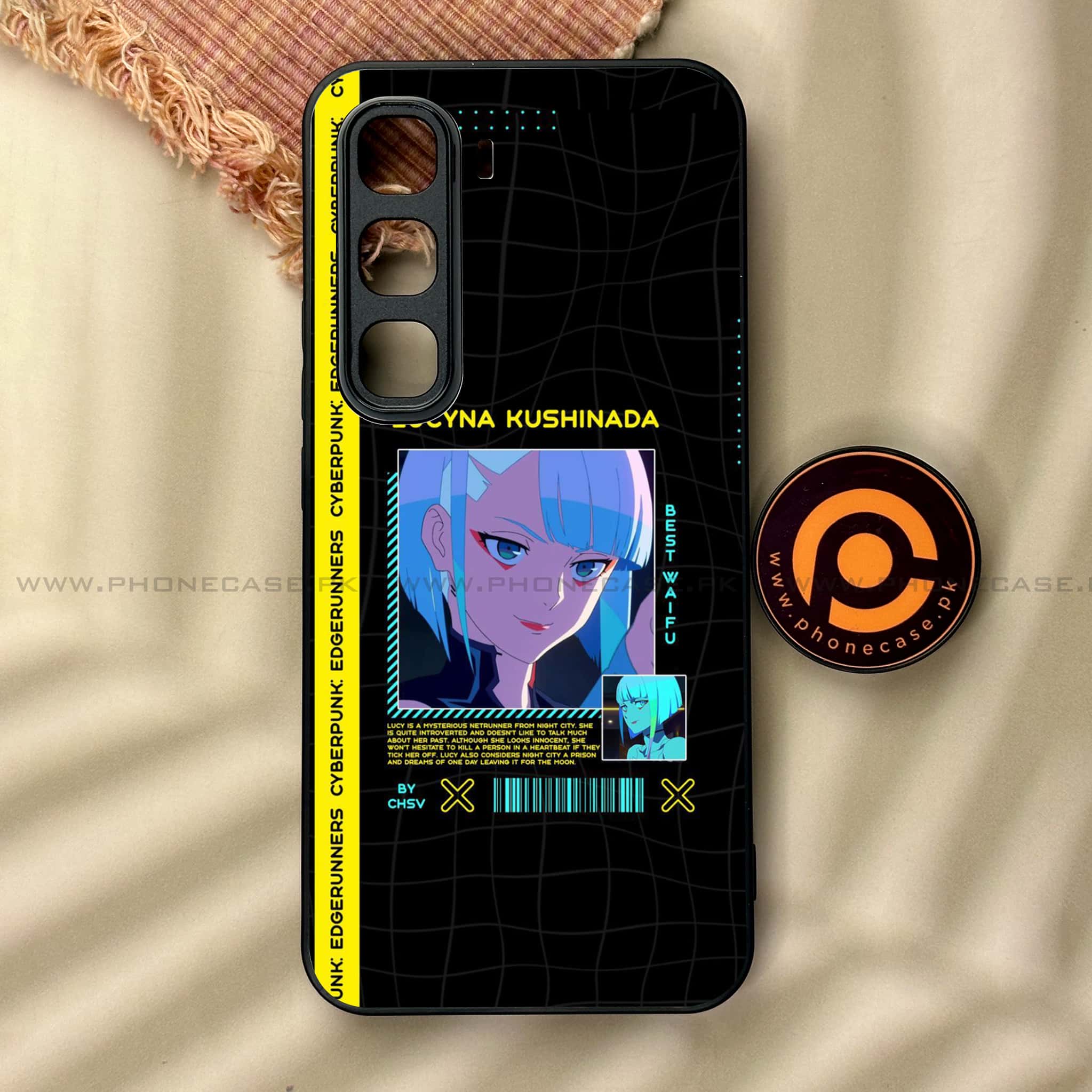 Infinix Hot 60 Pro - Cybernetic Warrior Series - Premium Metal Printed soft Bumper shock Proof Case