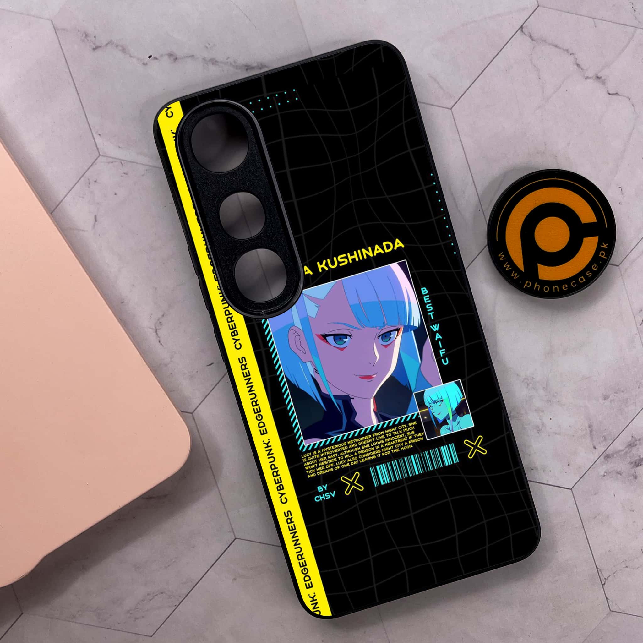 Vivo V50 Lite - Cybernetic Warrior Series - Premium Metal Printed soft Bumper shock Proof Case
