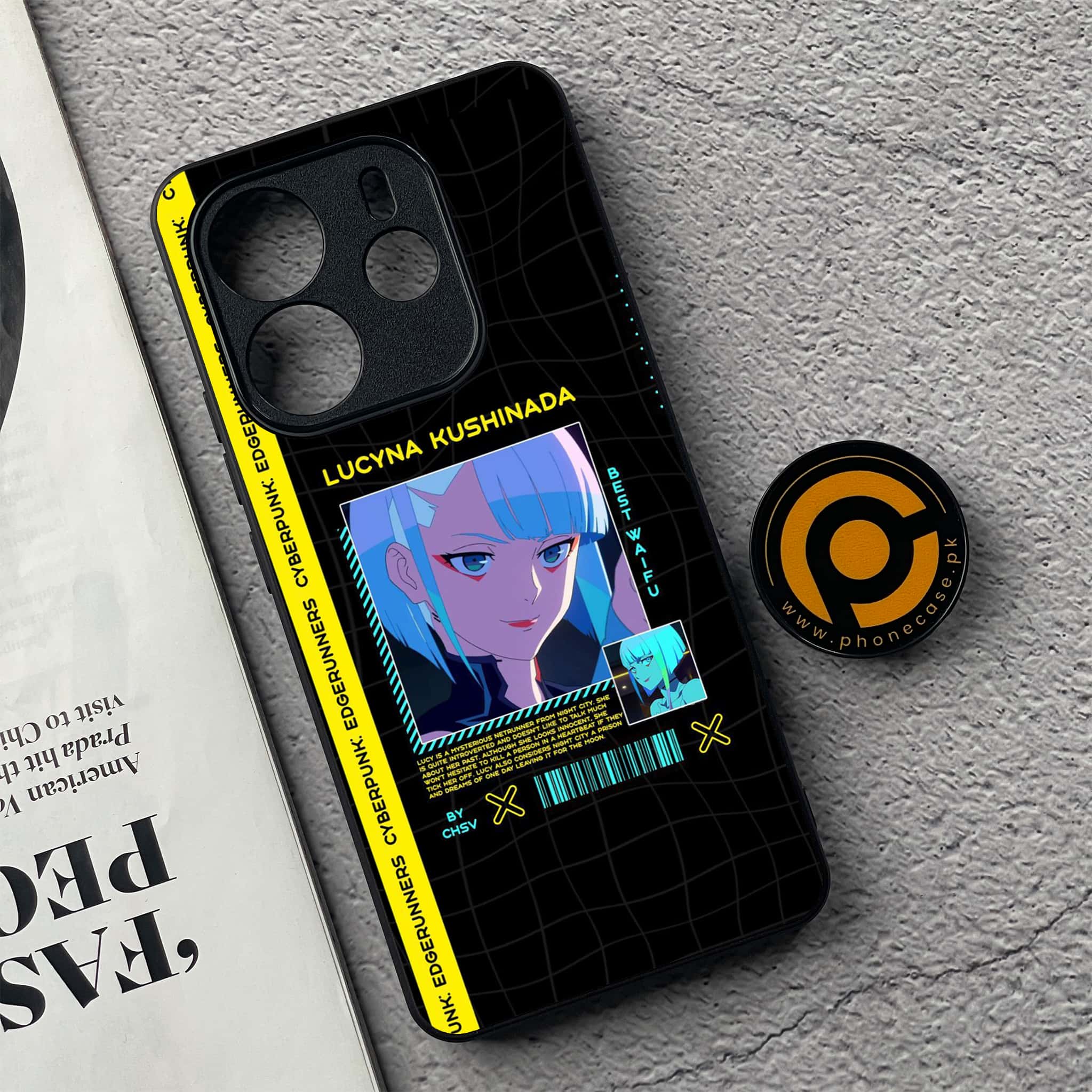 Xiaomi Redmi Note 14 - Cybernetic Warrior Series - Premium Printed Glass soft Bumper shock Proof Case
