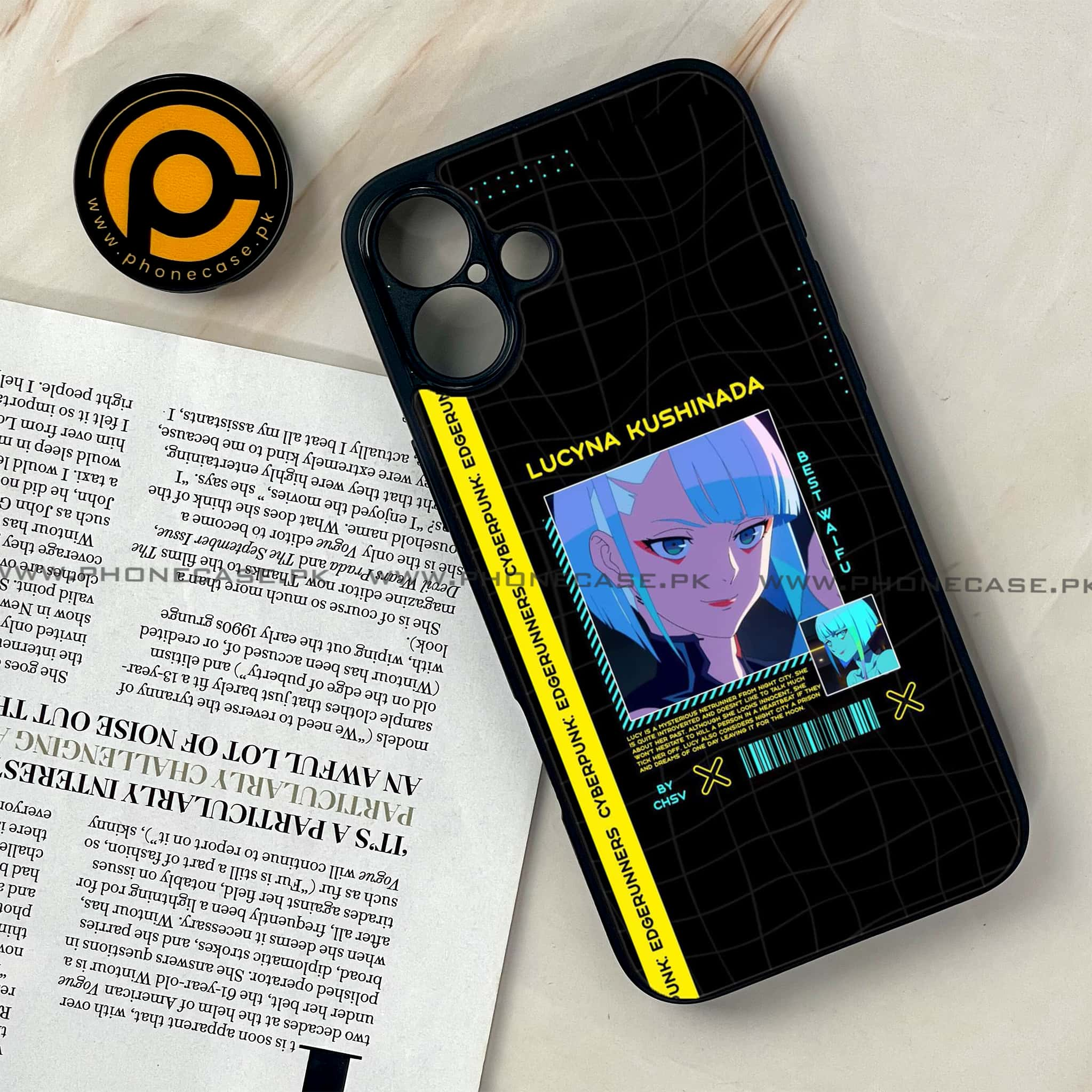 iPhone 16 - Cybernetic Warrior Series - Premium Printed Glass soft Bumper shock Proof Case