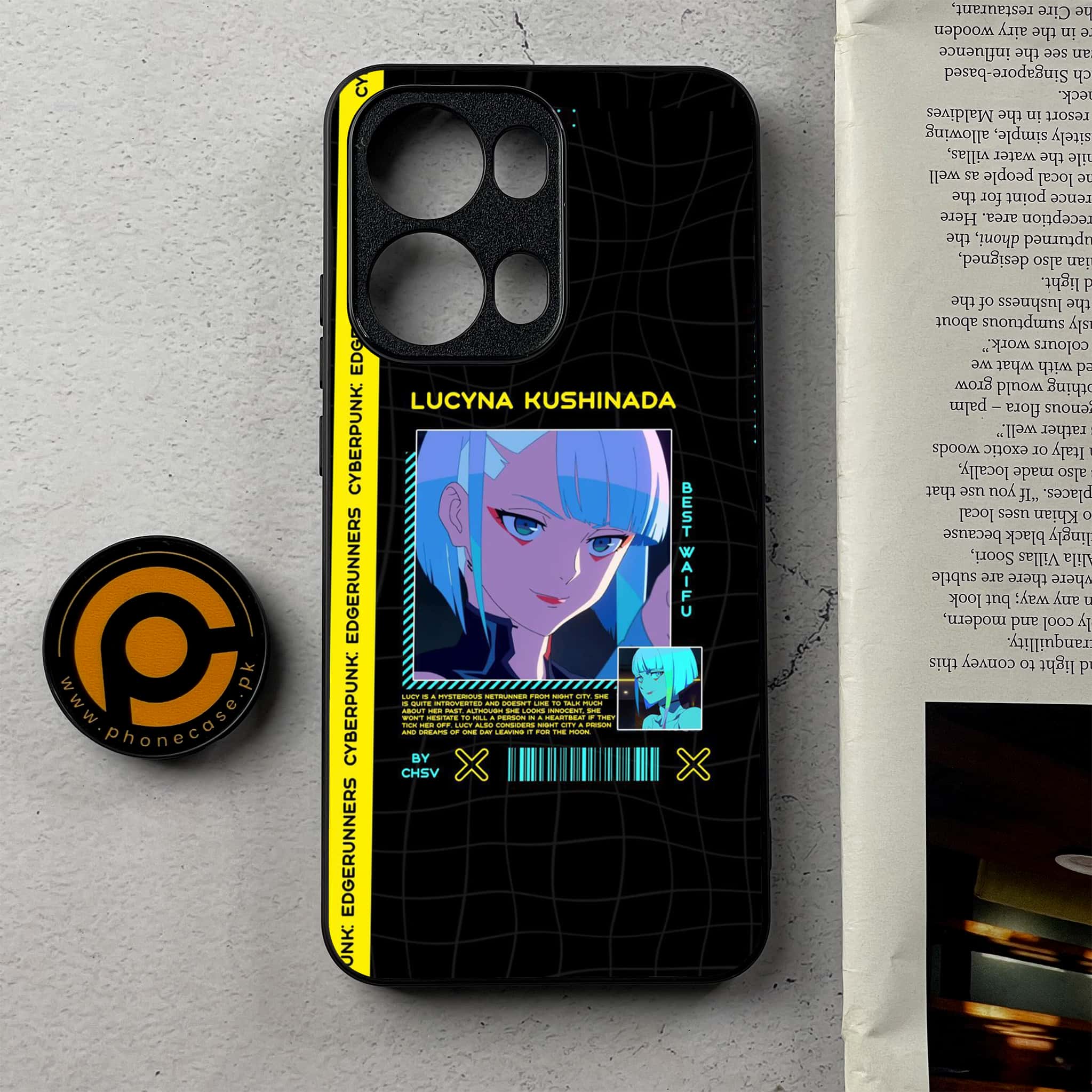 Oppo Reno 13 Pro - Cybernetic Warrior Series - Premium Metal Printed Soft Bumper Shockproof Case