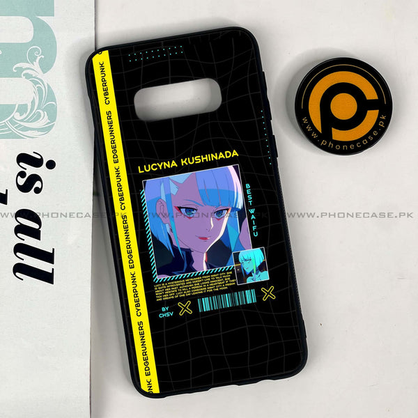 Galaxy S10e - Cybernetic Warrior Series - Premium Printed Glass soft Bumper shock Proof Case