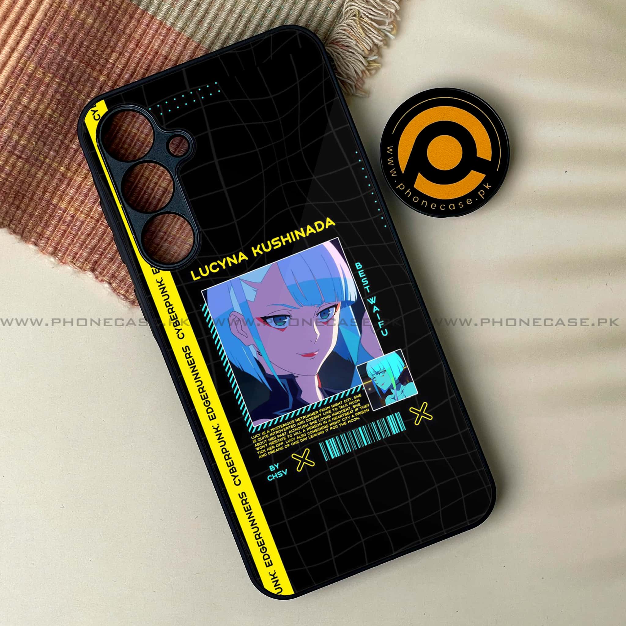 Samsung Galaxy A25 - Cybernetic Warrior Series - Premium Printed Glass soft Bumper shock Proof Case