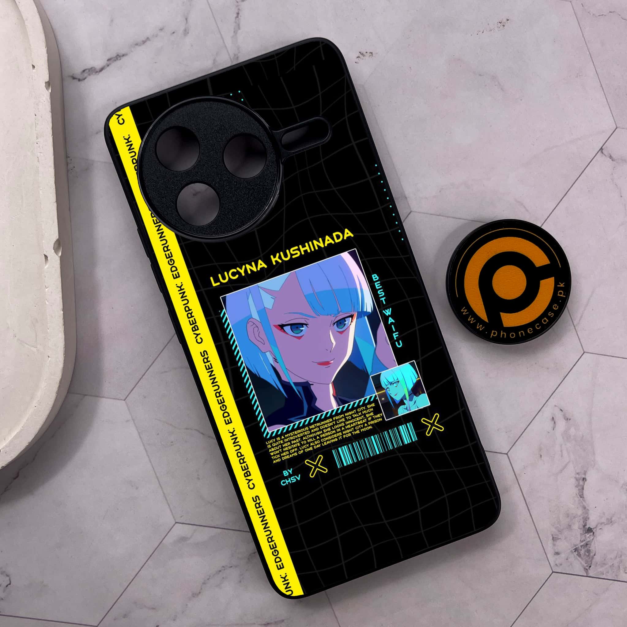 Xiaomi Poco F7 Pro 5G - Cybernetic Warrior Series - Premium Metal Printed soft Bumper shock Proof Case