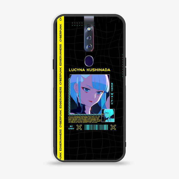 Oppo F11 Pro Cybernetic Warrior Series Premium Printed Glass soft Bumper shock Proof Case