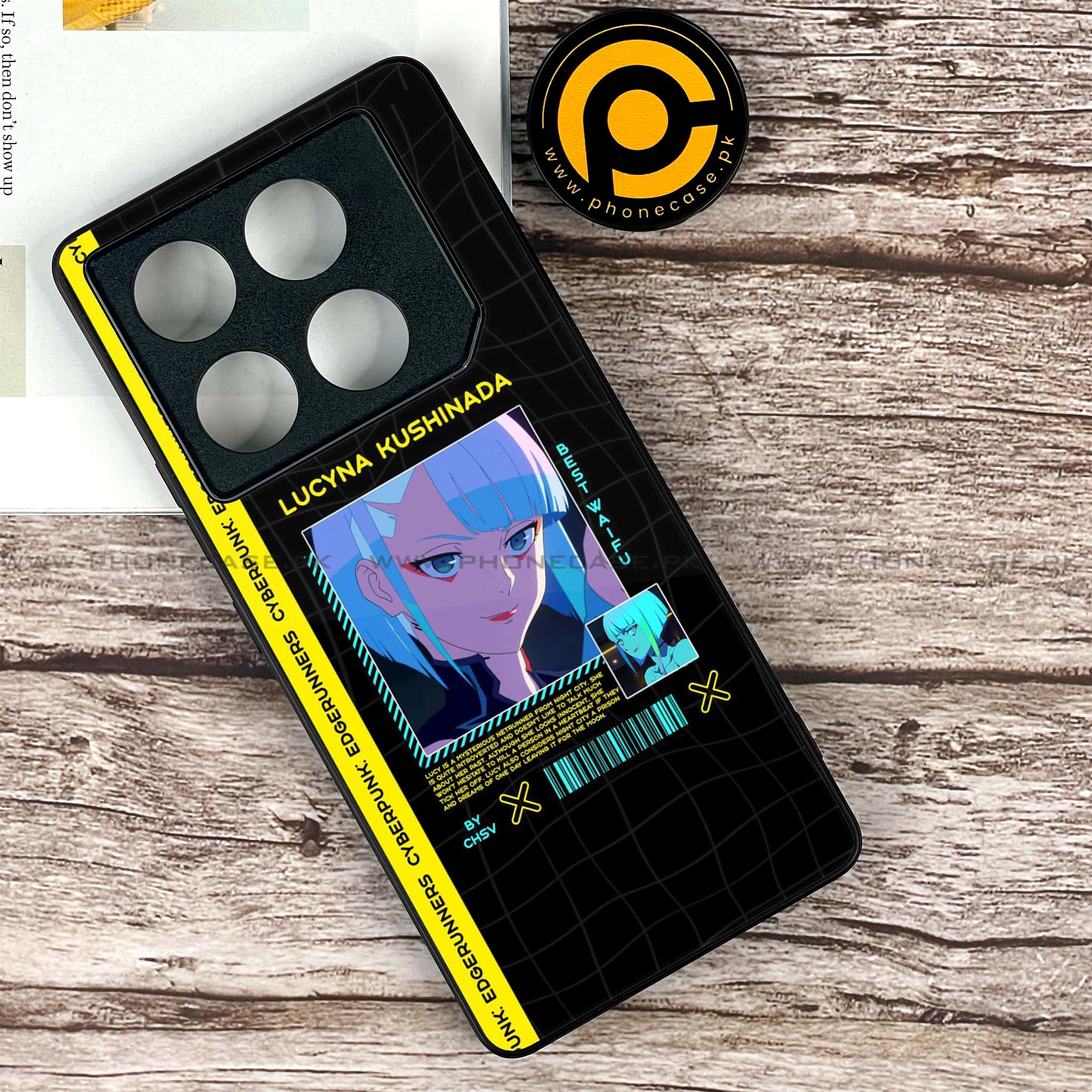 Infinix GT 20 Pro - Cybernetic Warrior Series - Premium Printed Glass soft Bumper shock Proof Case