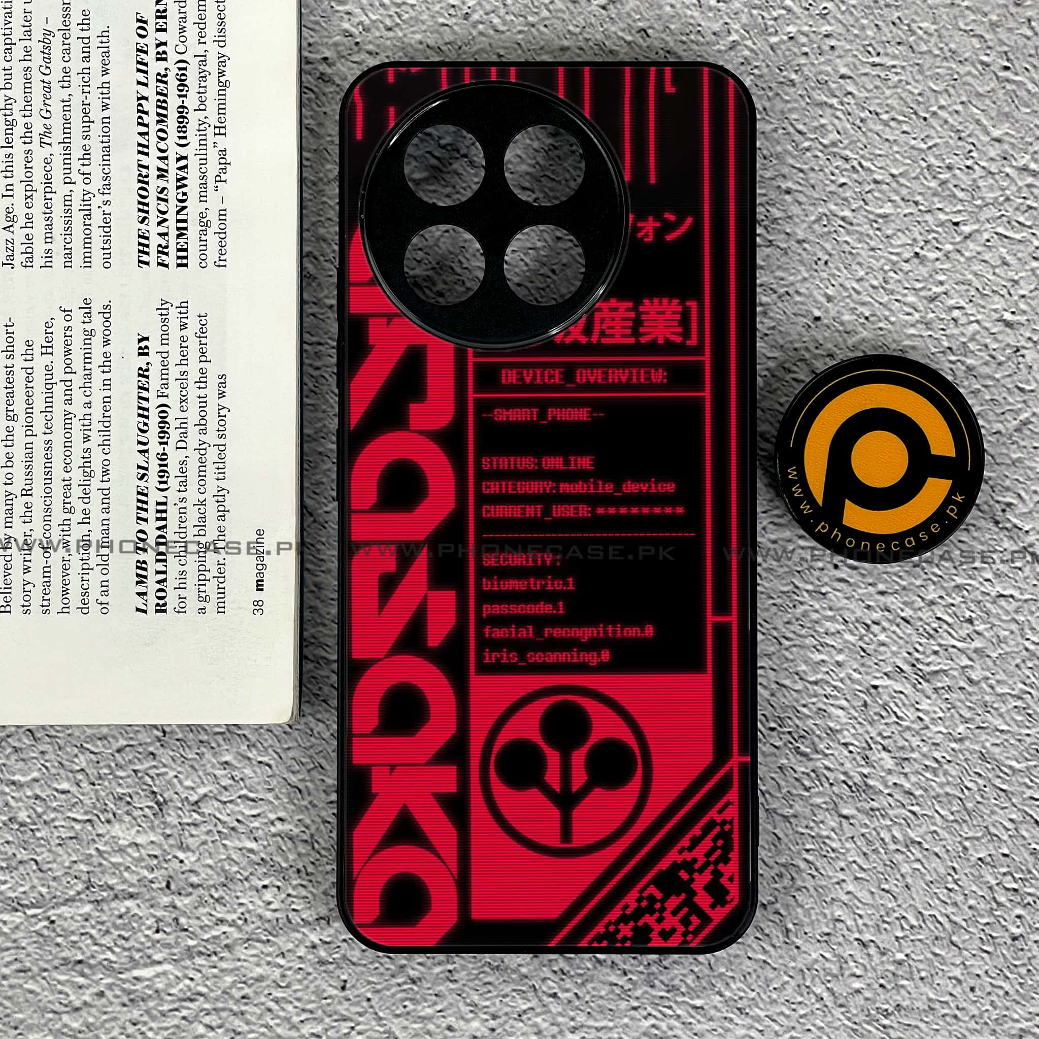 OnePlus 13R - Cybernetic Warrior Series - Premium Printed Glass soft Bumper shock Proof Case