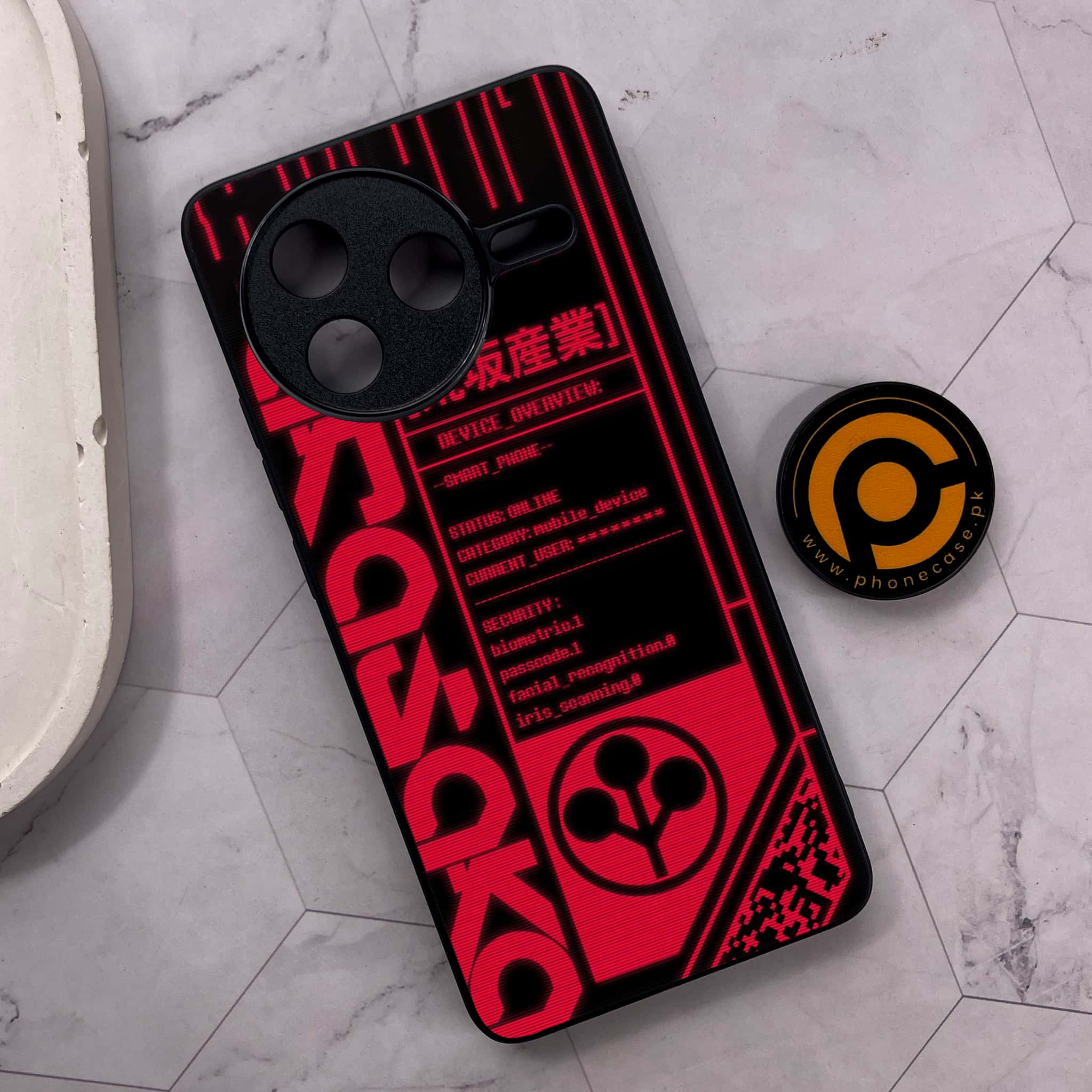 Xiaomi Poco F7 Pro 5G - Cybernetic Warrior Series - Premium Metal Printed soft Bumper shock Proof Case