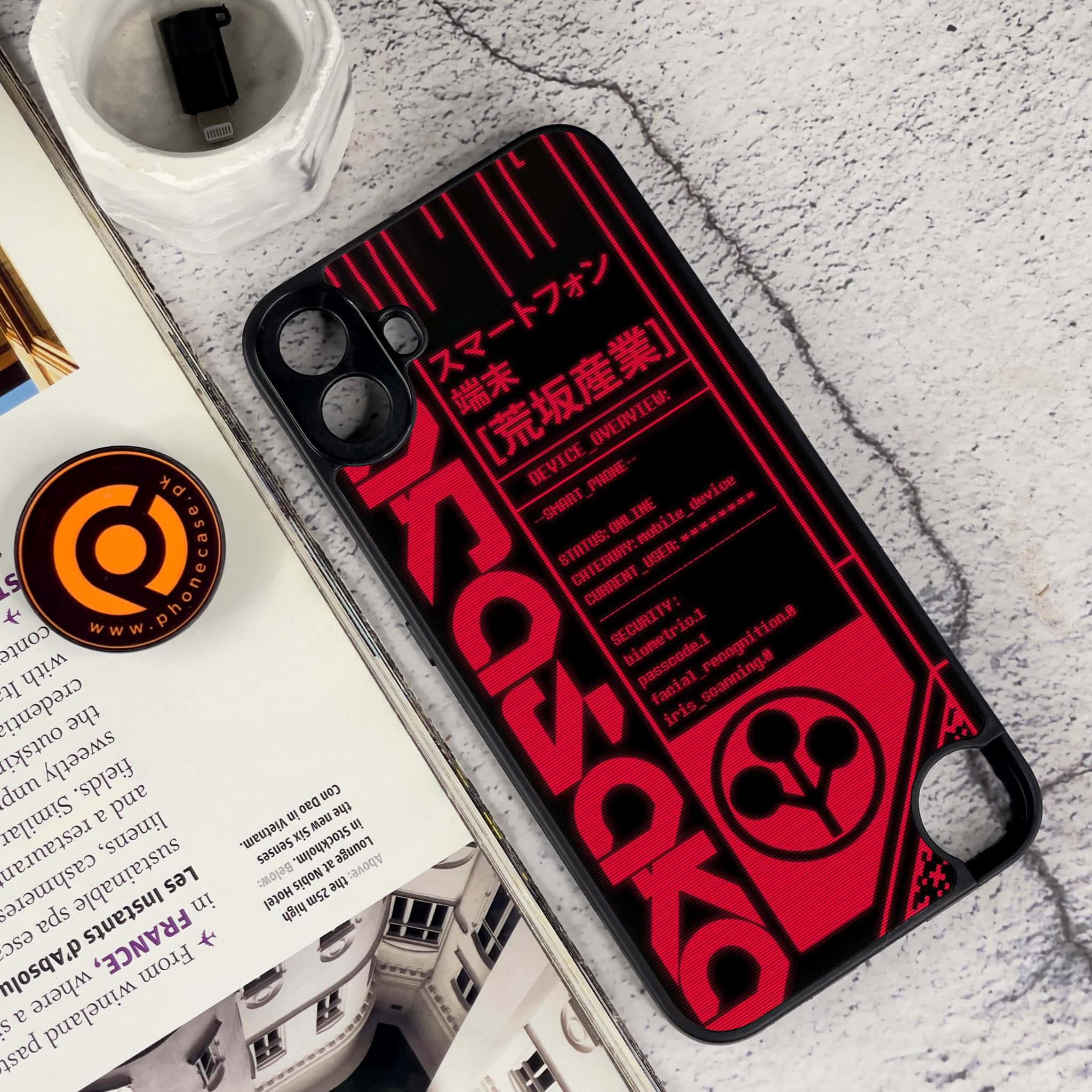 Nothing CMF Phone 1 - Cybernetic Warrior Series - Premium Metal Printed soft Bumper Shock Proof Case