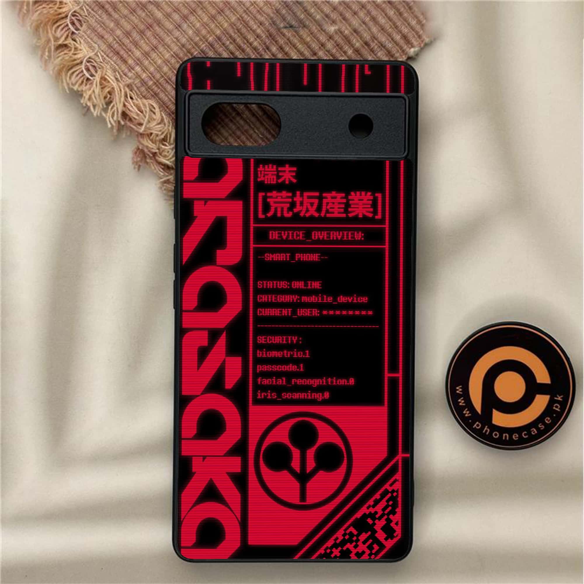 Google Pixel 6A - Cybernetic Warrior Series - Premium Metal Printed soft Bumper Shock Proof Case