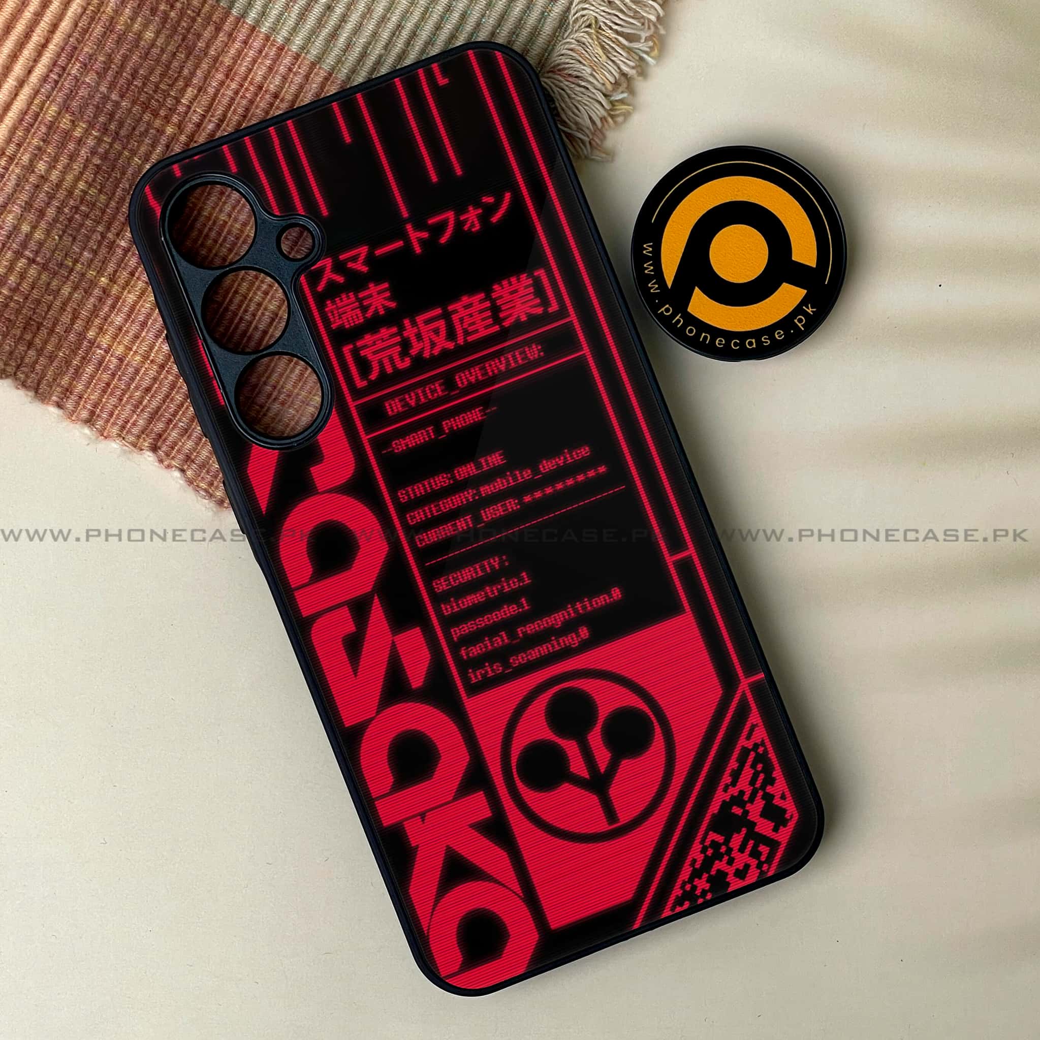 Samsung Galaxy A25 - Cybernetic Warrior Series - Premium Printed Glass soft Bumper shock Proof Case