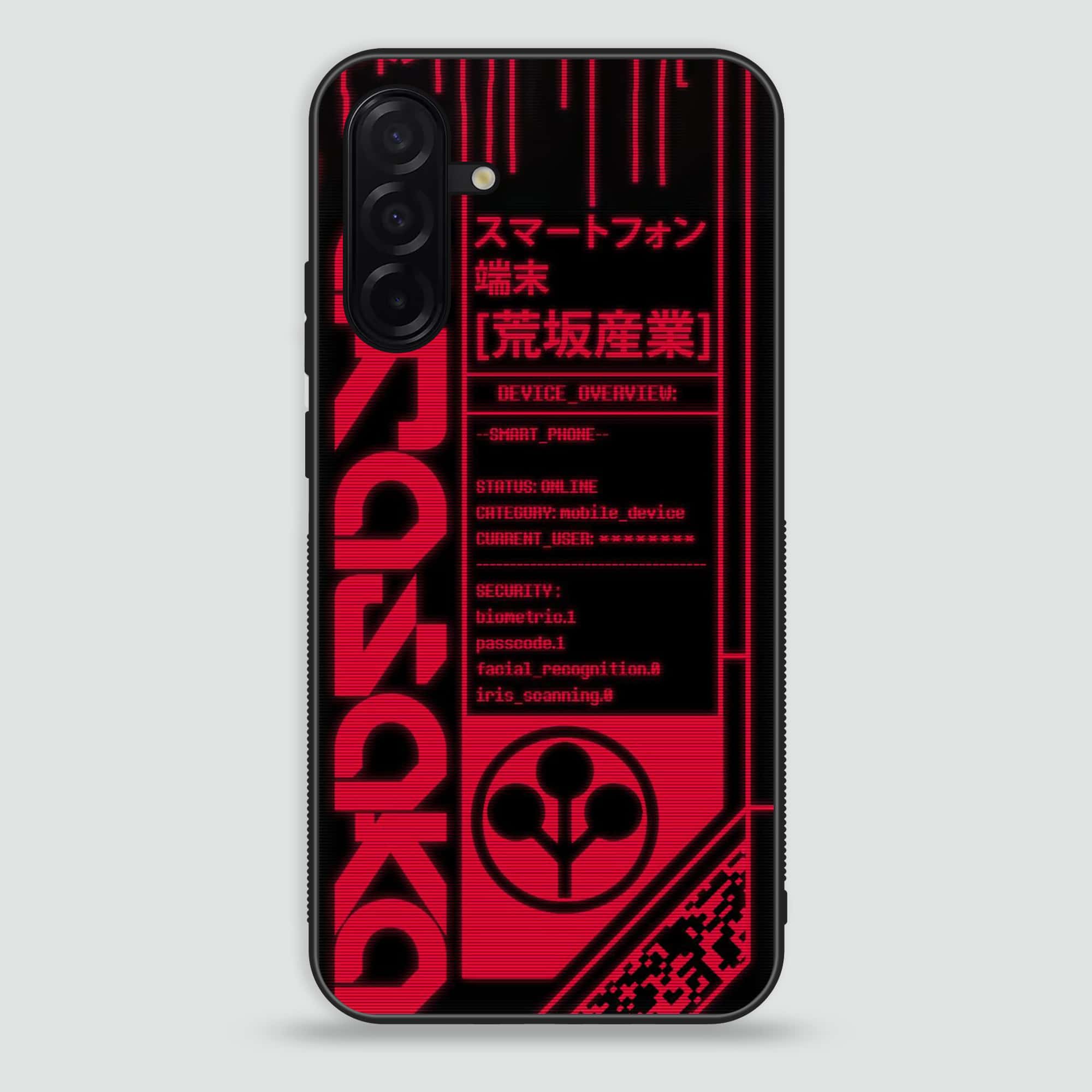 Samsung Galaxy A26 -   Cybernetic Warrior Series  - Premium Printed Glass soft Bumper shock Proof Case