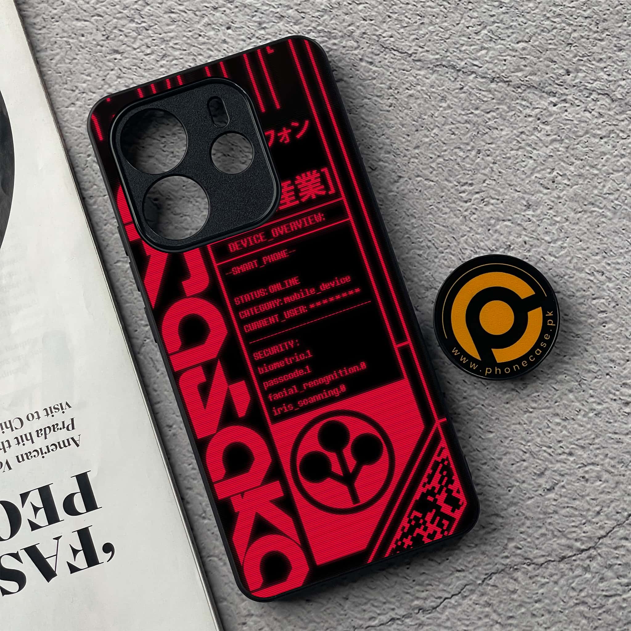 Xiaomi Redmi Note 14 - Cybernetic Warrior Series - Premium Printed Glass soft Bumper shock Proof Case