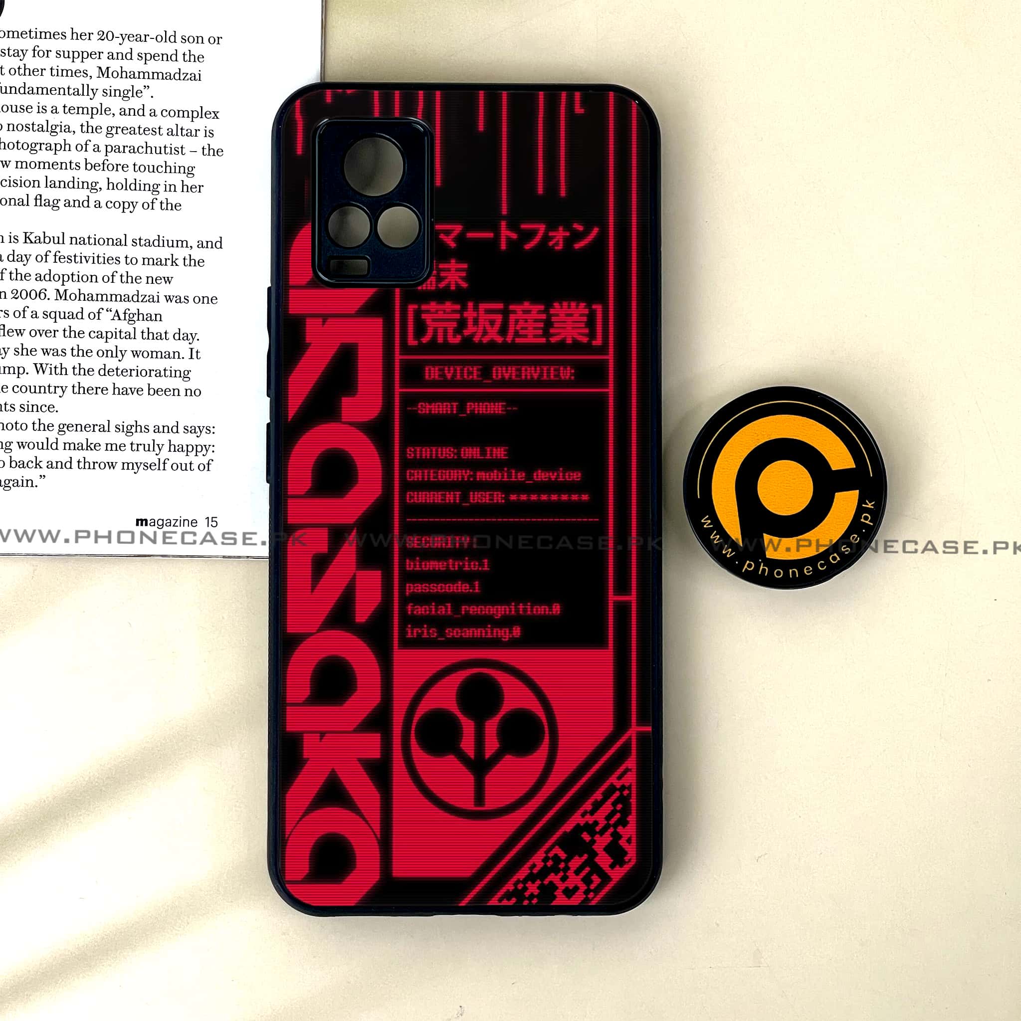 Vivo V20 - Cybernetic Warrior Series - Premium Printed Glass soft Bumper shock Proof Case