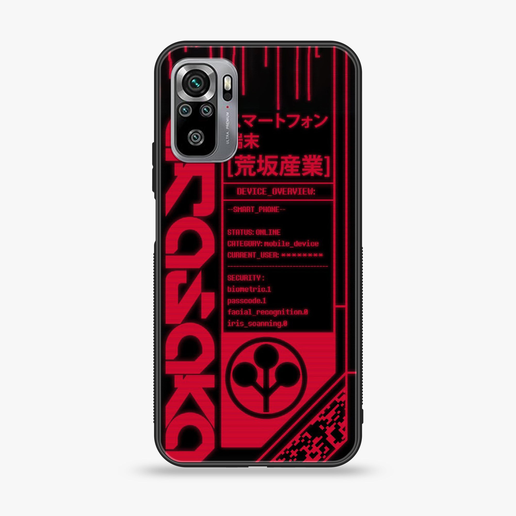 Xiaomi Redmi Note 10S- Cybernetic Warrior Series - Premium Printed Glass soft Bumper shock Proof Case