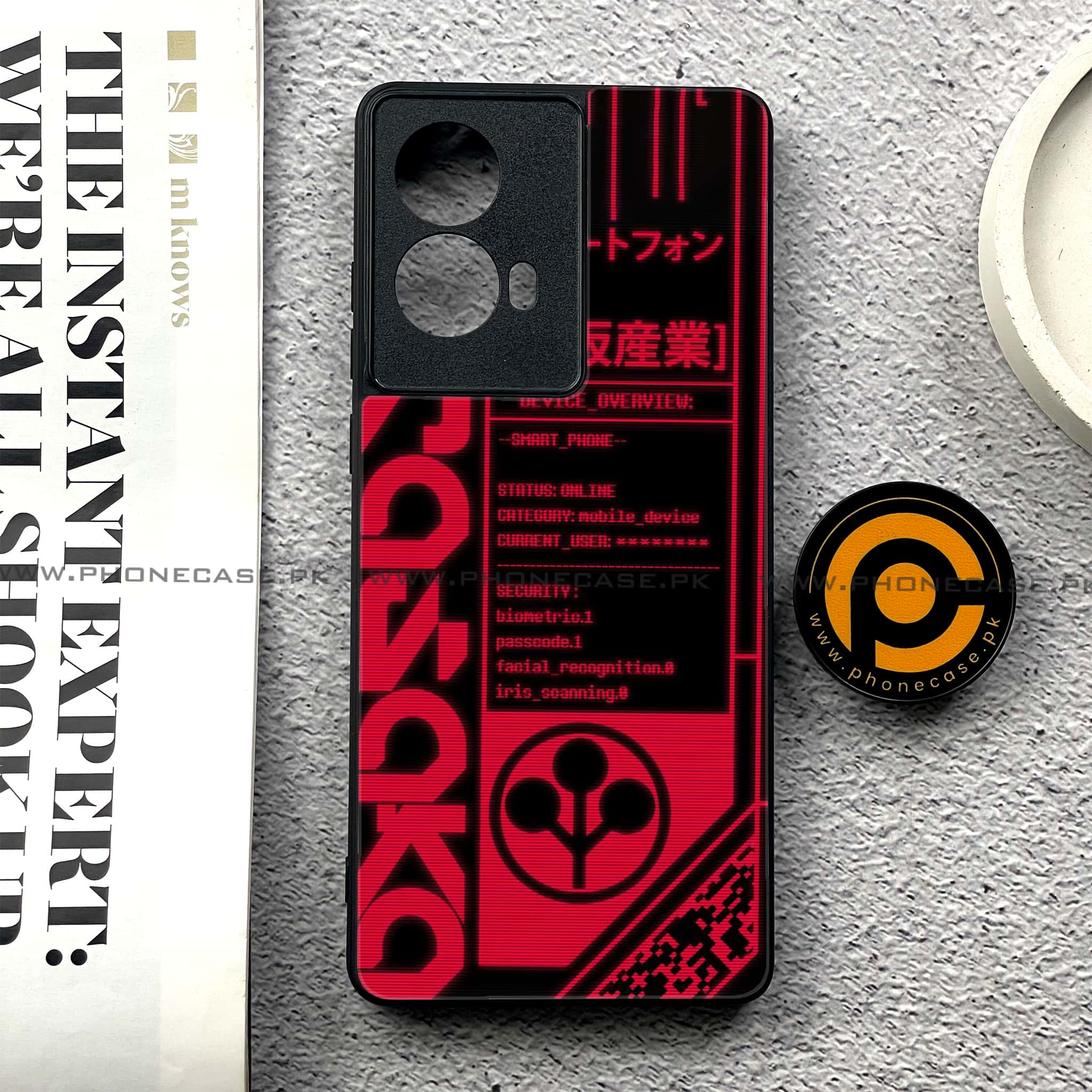 Moto G85 - Cybernetic Warrior Series - Premium Printed Glass soft Bumper shock Proof Case