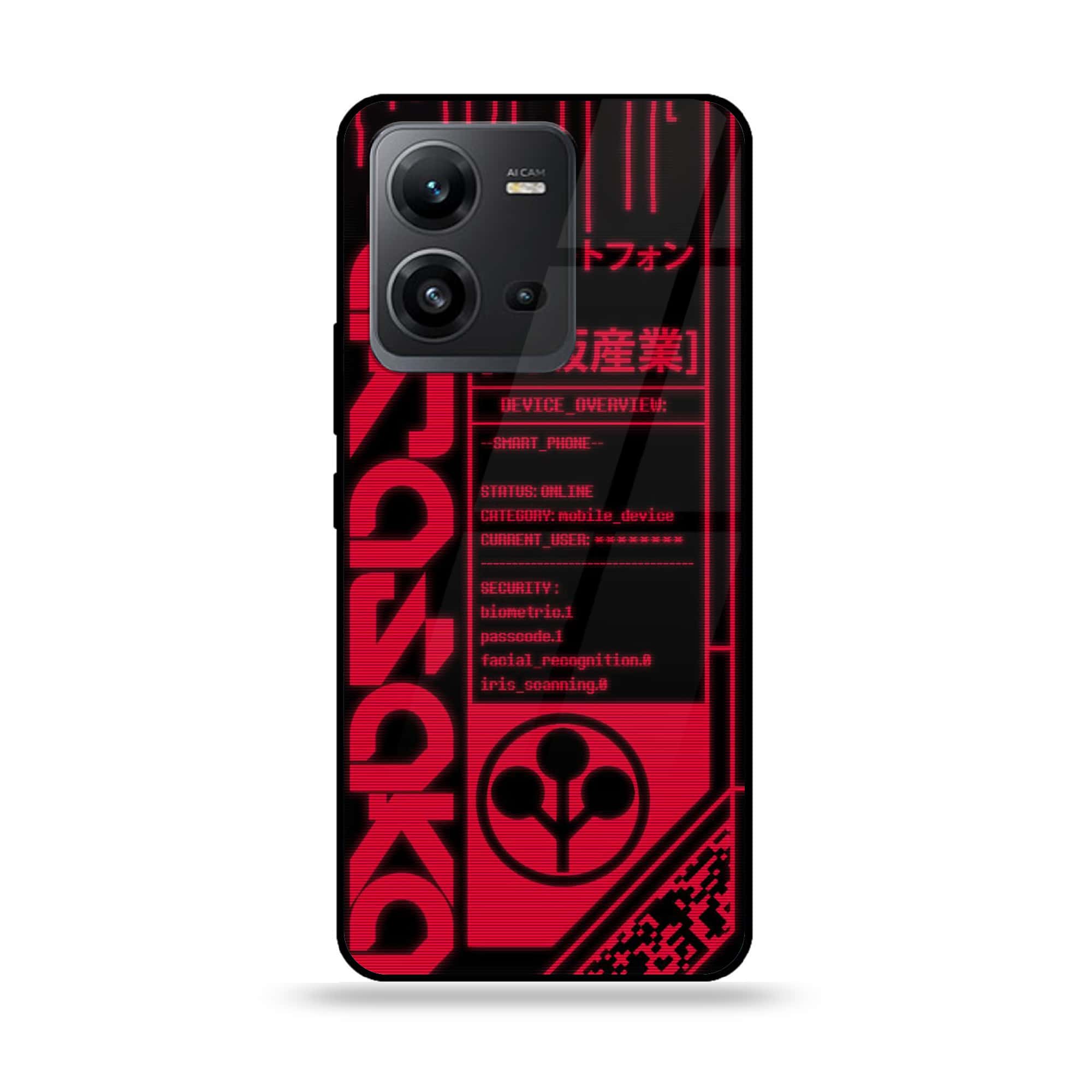 Vivo V25 5G - Cybernetic Warrior Series - Premium Printed Glass soft Bumper shock Proof Case