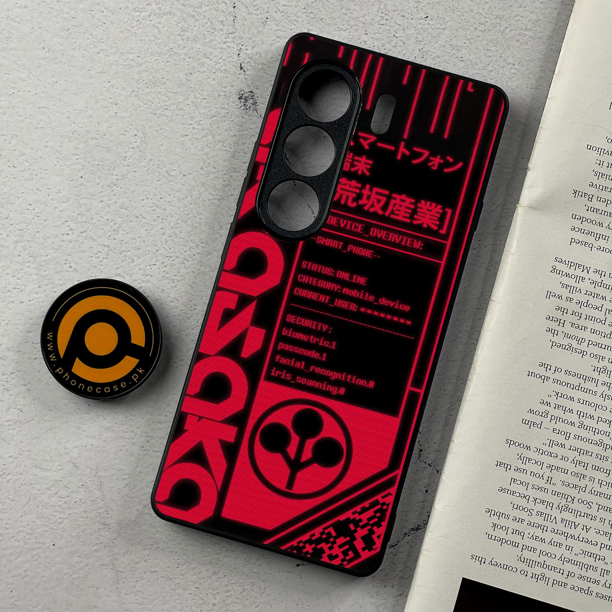 Tecno Camon 40 - Cybernetic Warrior Series - Premium Metal Printed Soft Bumper Shockproof Case