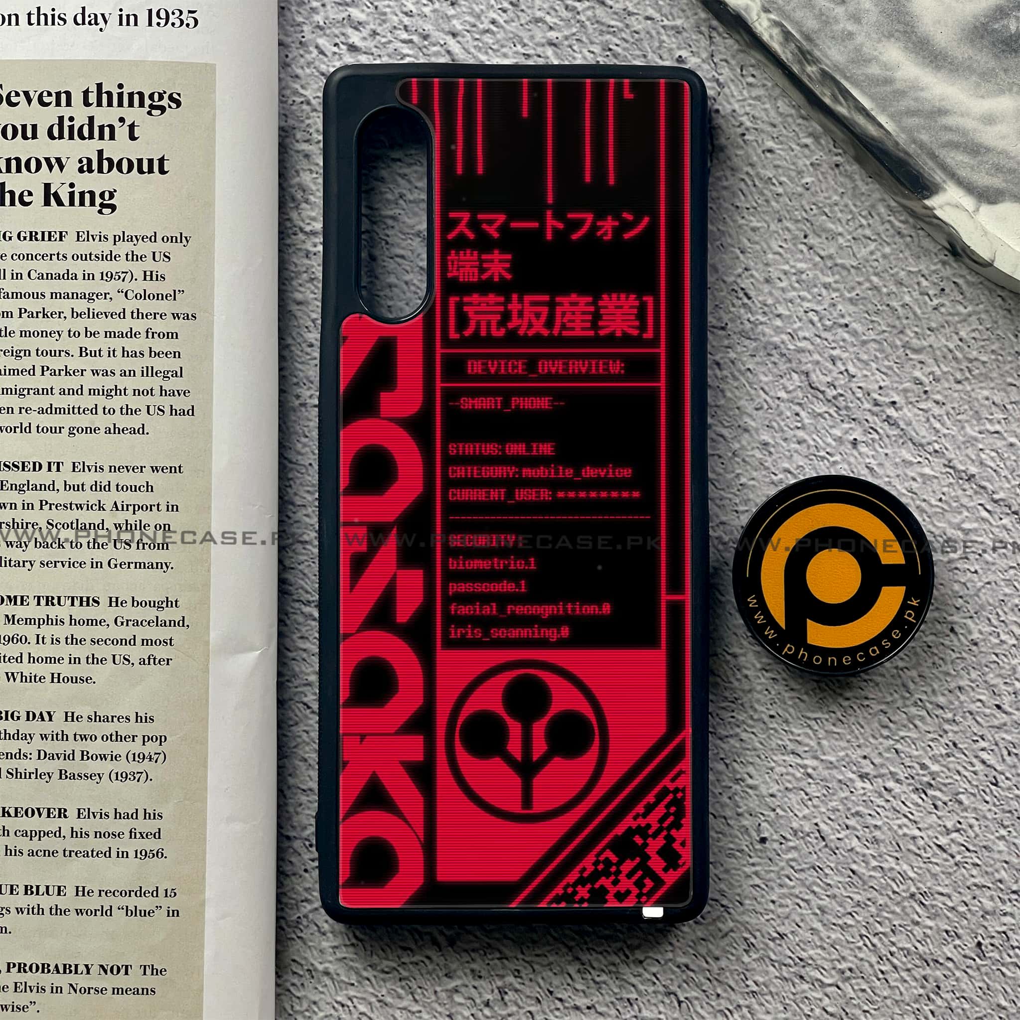 LG G9 - Cybernetic Warrior Series - Premium Metal Printed soft Bumper shock Proof Case