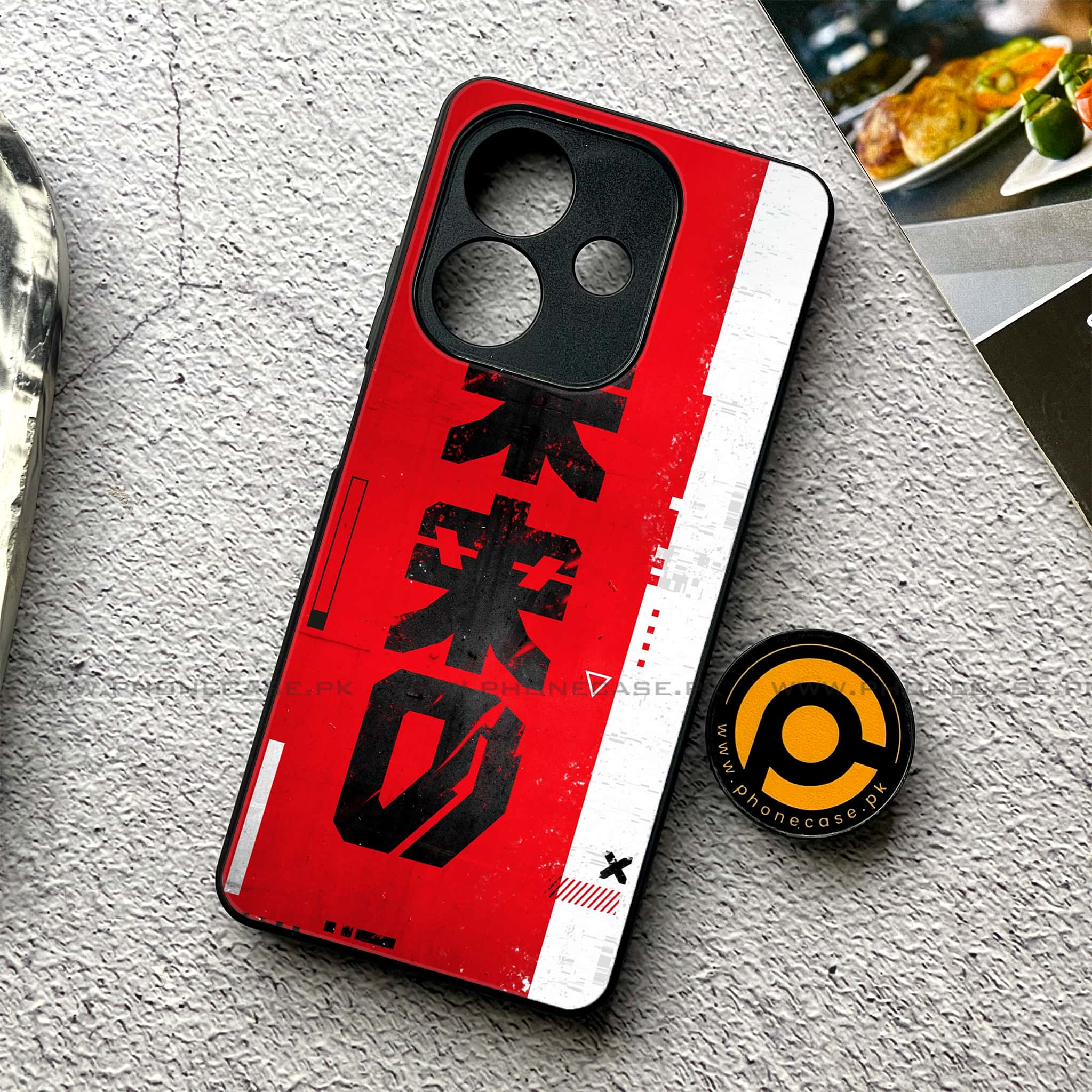 Oppo A5i - Cybernetic Warrior Series - Premium Metal Printed soft Bumper shock Proof Case