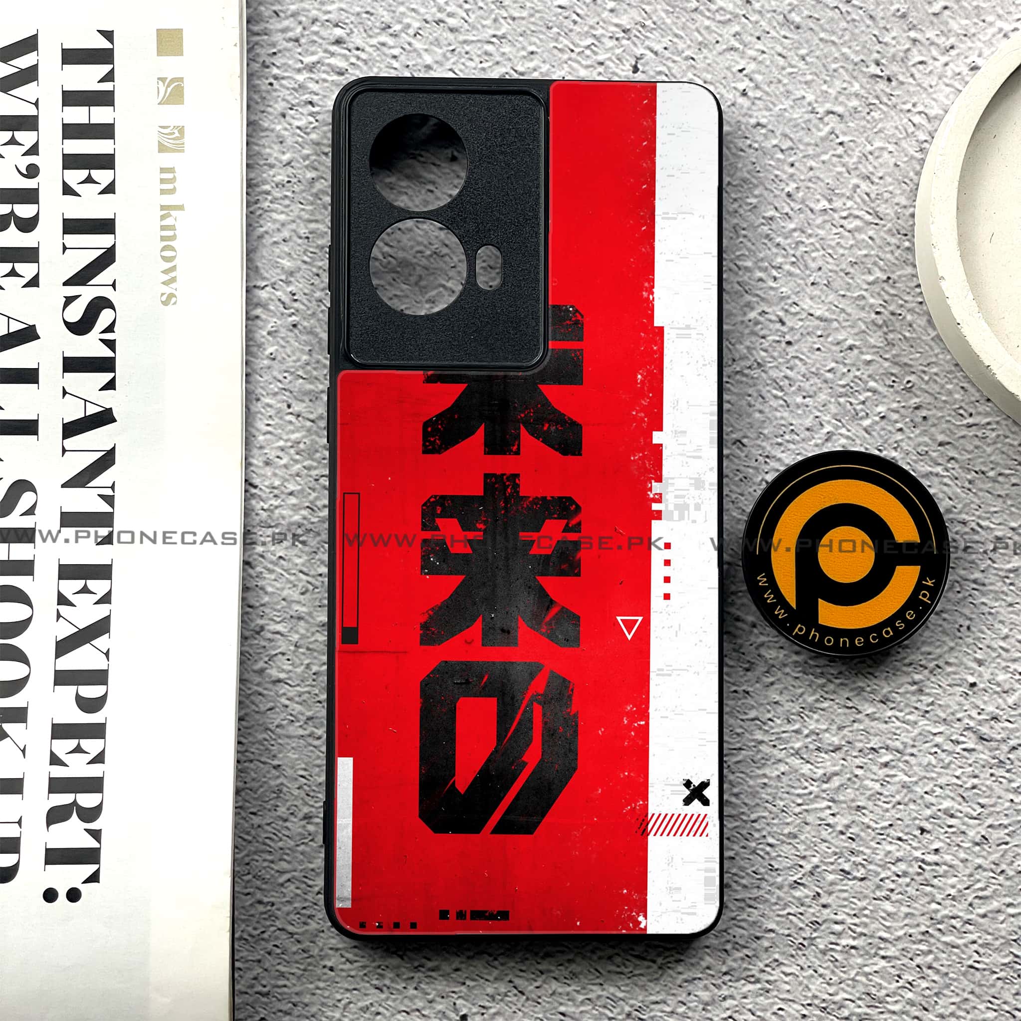 Moto G85 - Cybernetic Warrior Series - Premium Printed Glass soft Bumper shock Proof Case