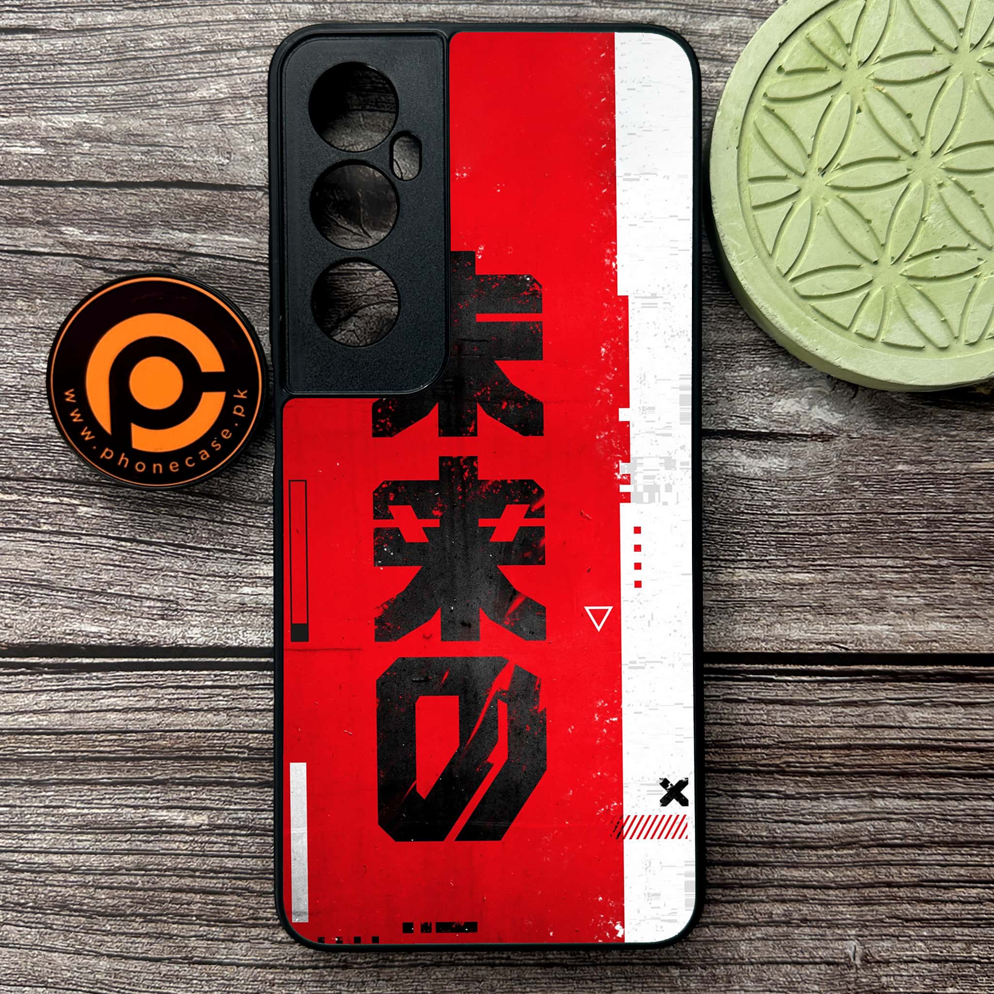 Realme C65  - Cybernetic Warrior Series - Premium Metal Printed soft Bumper shock Proof Case