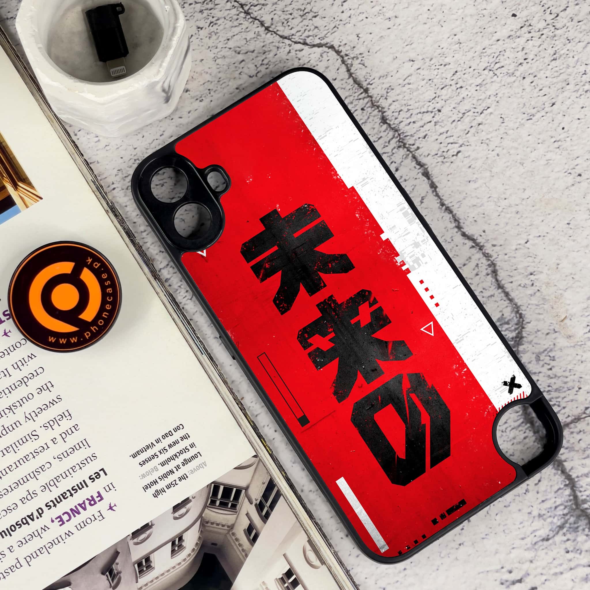 Nothing CMF Phone 1 - Cybernetic Warrior Series - Premium Metal Printed soft Bumper Shock Proof Case