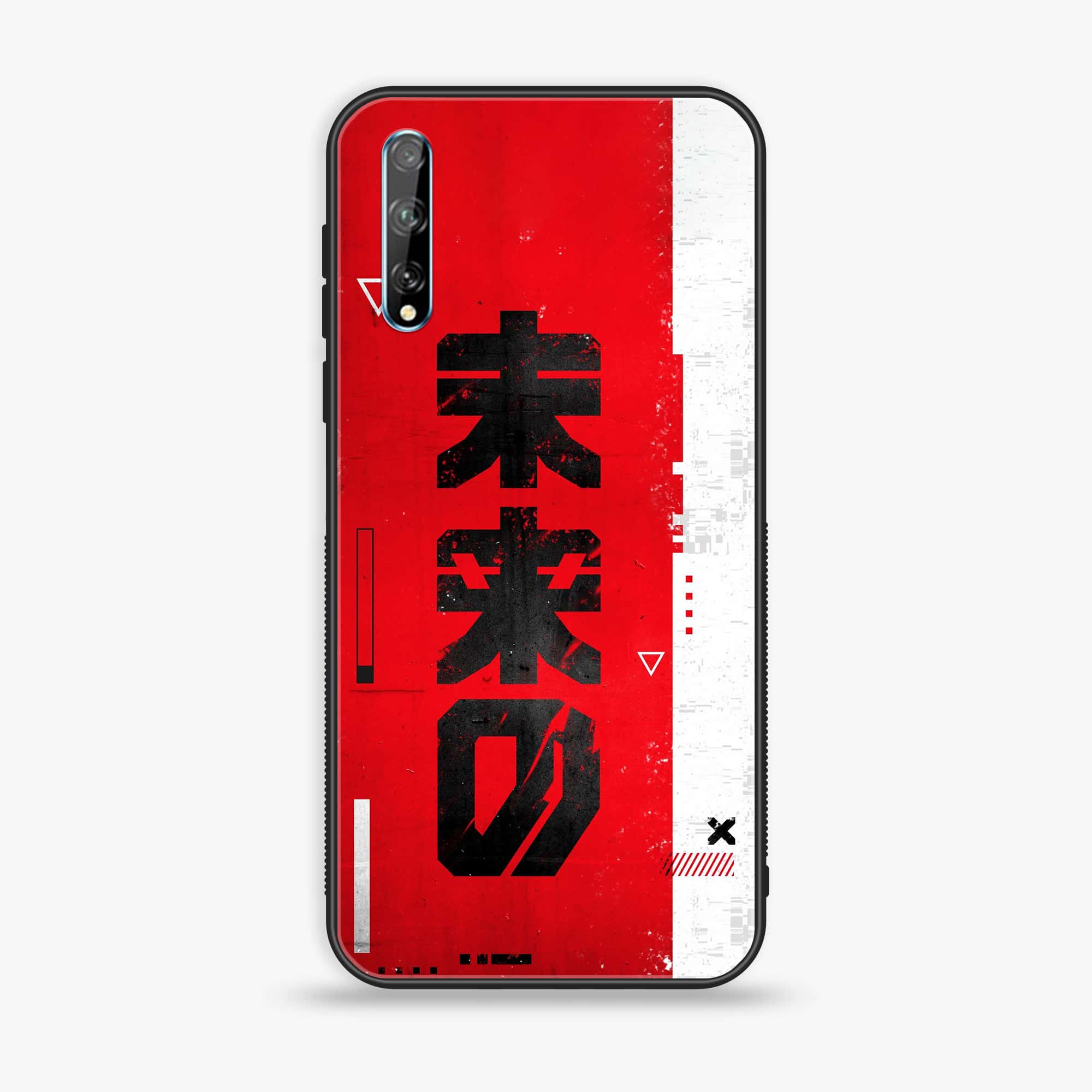 Huawei Y8p - Cybernetic Warrior Series - Premium Printed Glass soft Bumper shock Proof Case