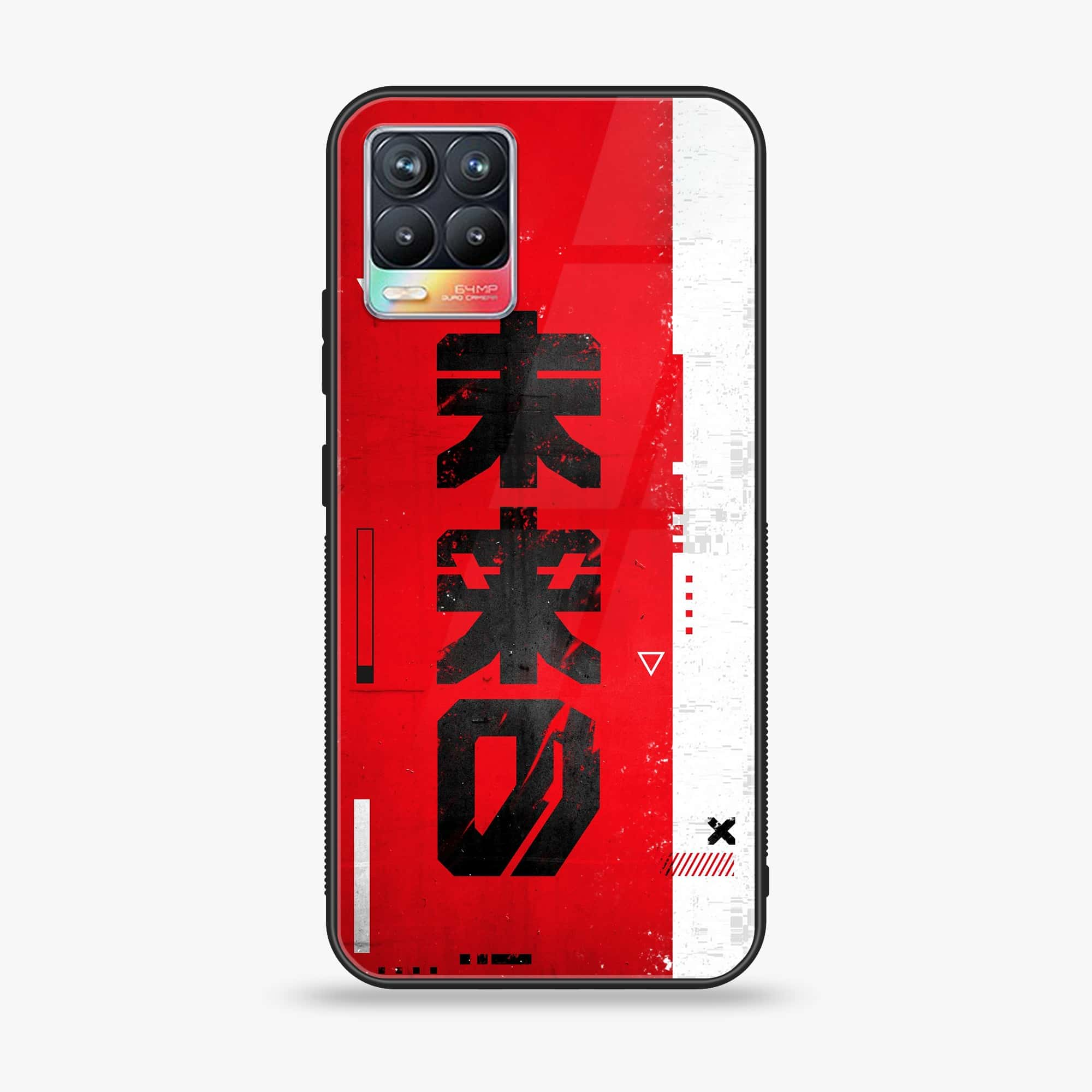 Realme 8 Pro - Cybernetic Warrior Series - Premium Printed Glass soft Bumper shock Proof Case