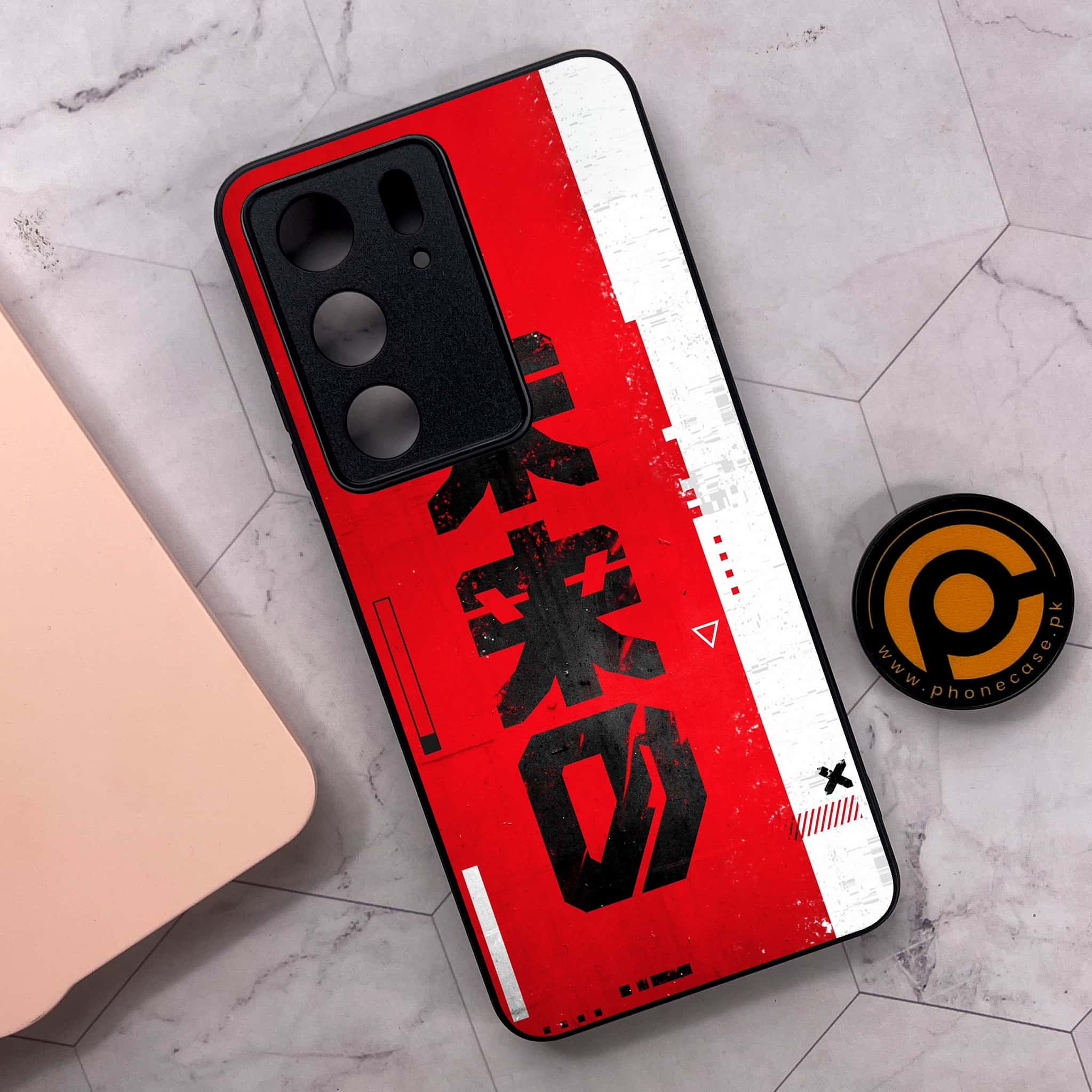 Realme C75 4G - Cybernetic Warrior Series - Premium Metal Printed soft Bumper shock Proof Case