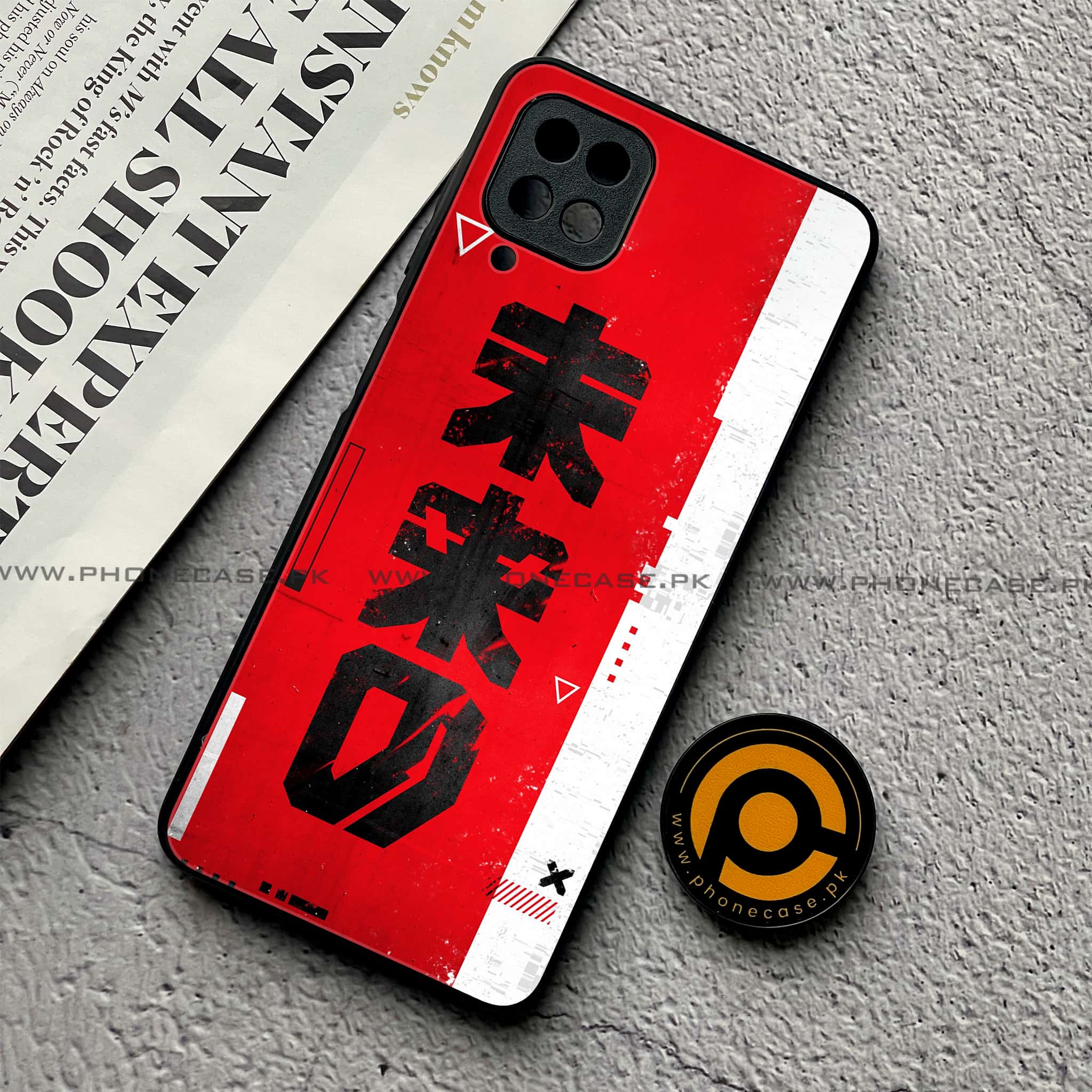 Samsung Galaxy A12 / A12 Nacho - Cybernetic Warrior Series - Premium Printed Glass soft Bumper shock Proof Case