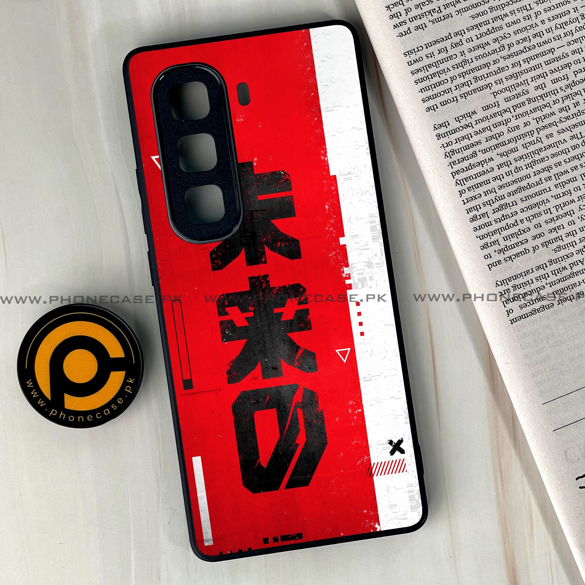 Infinix Hot 60 Pro Plus - Cybernetic Warrior Series - Premium Metal Printed soft Bumper shock Proof Case