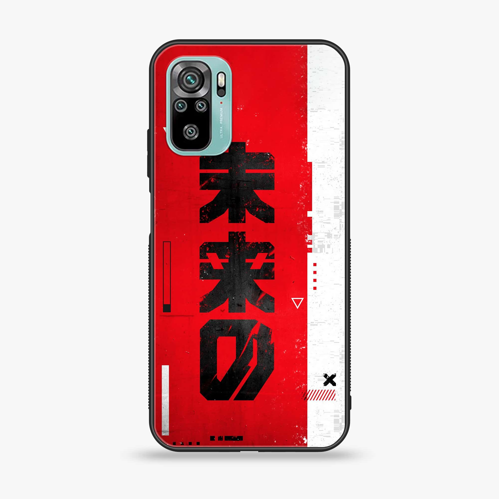 Xiaomi Redmi Note 10 - Cybernetic Warrior Series - Premium Printed Glass soft Bumper shock Proof Case